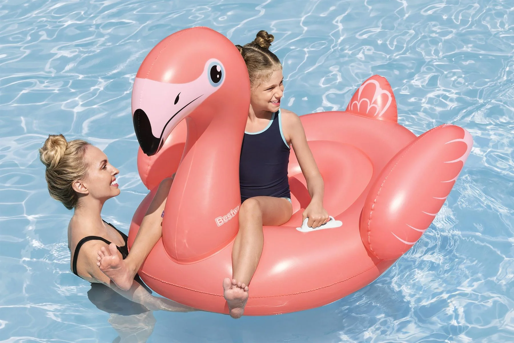 Inflatable Fancy Flamingo Pool Float - Image 4