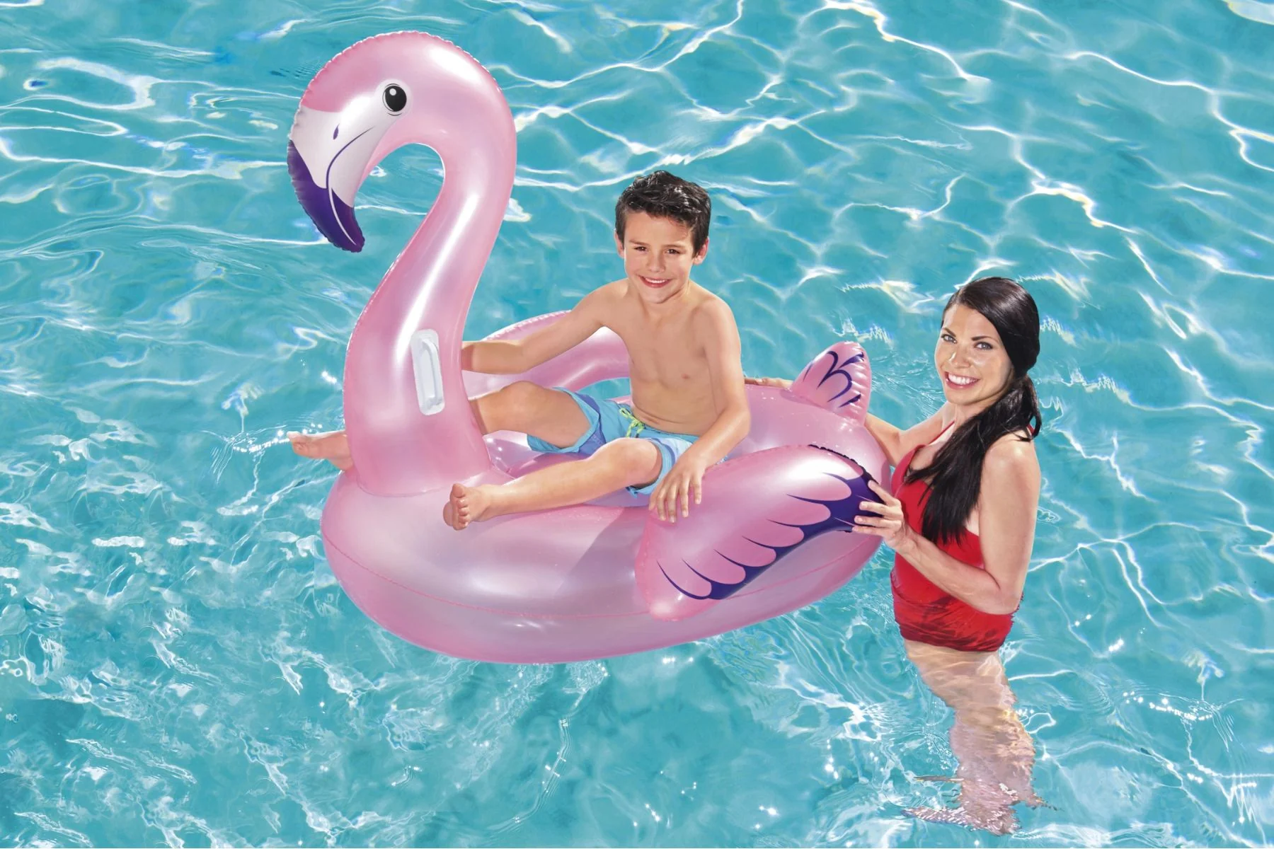 Inflatable Flamingo Pool Float - Image 4
