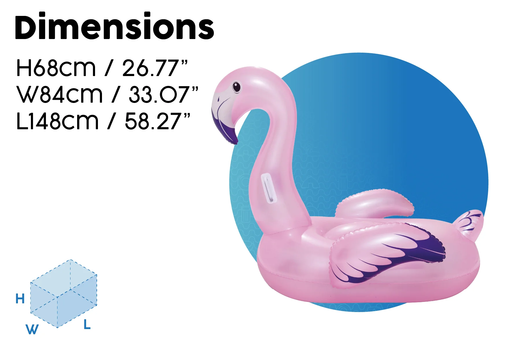 Inflatable Flamingo Pool Float - Image 8
