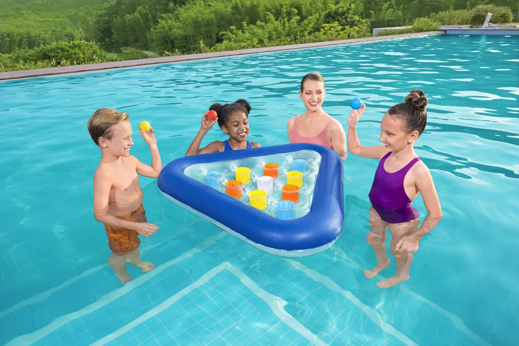 Inflatable Water Pong Pool Game Set - Image 5
