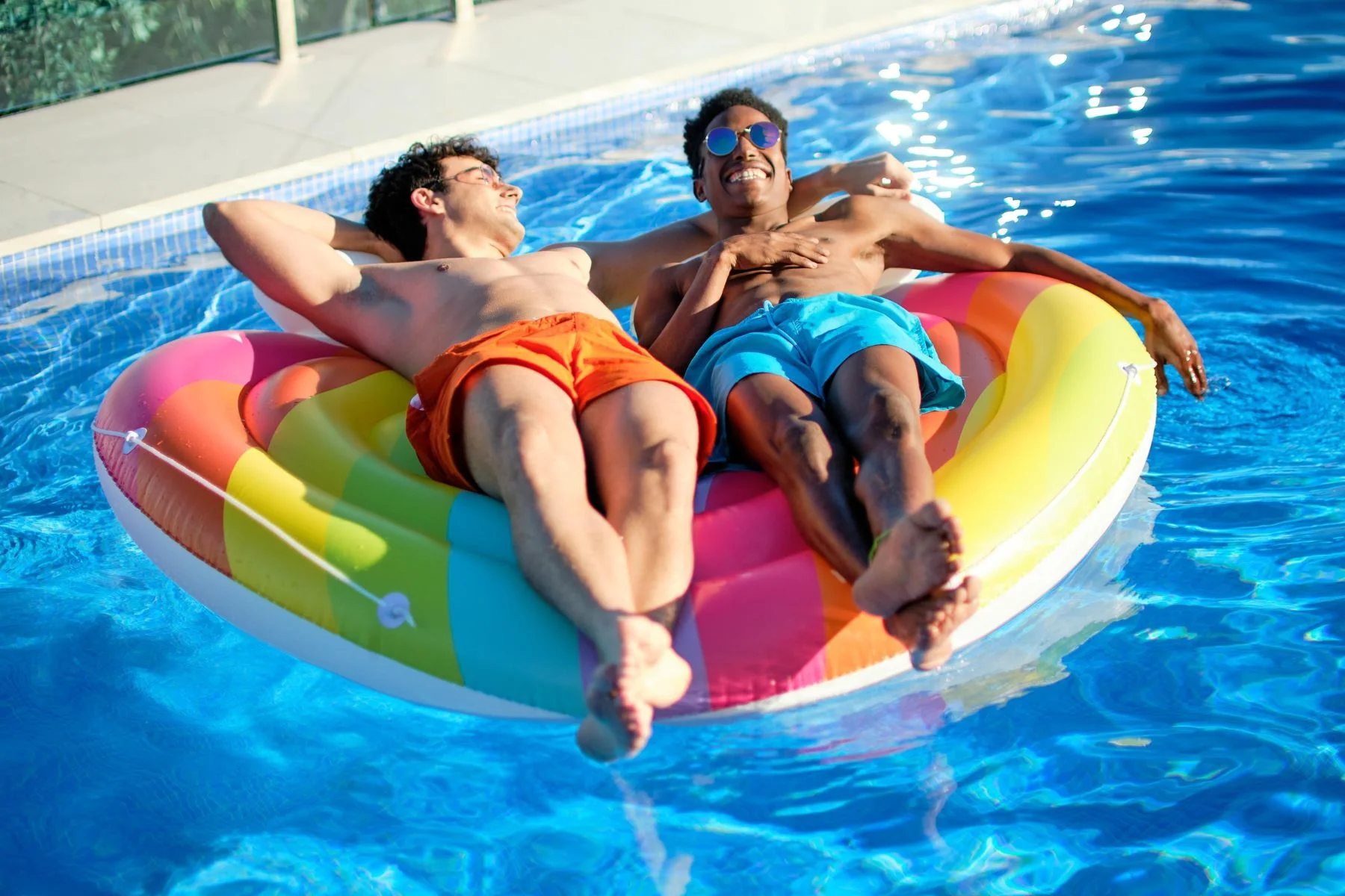 Inflatable Rainbow Dreams Pool Float - Image 5