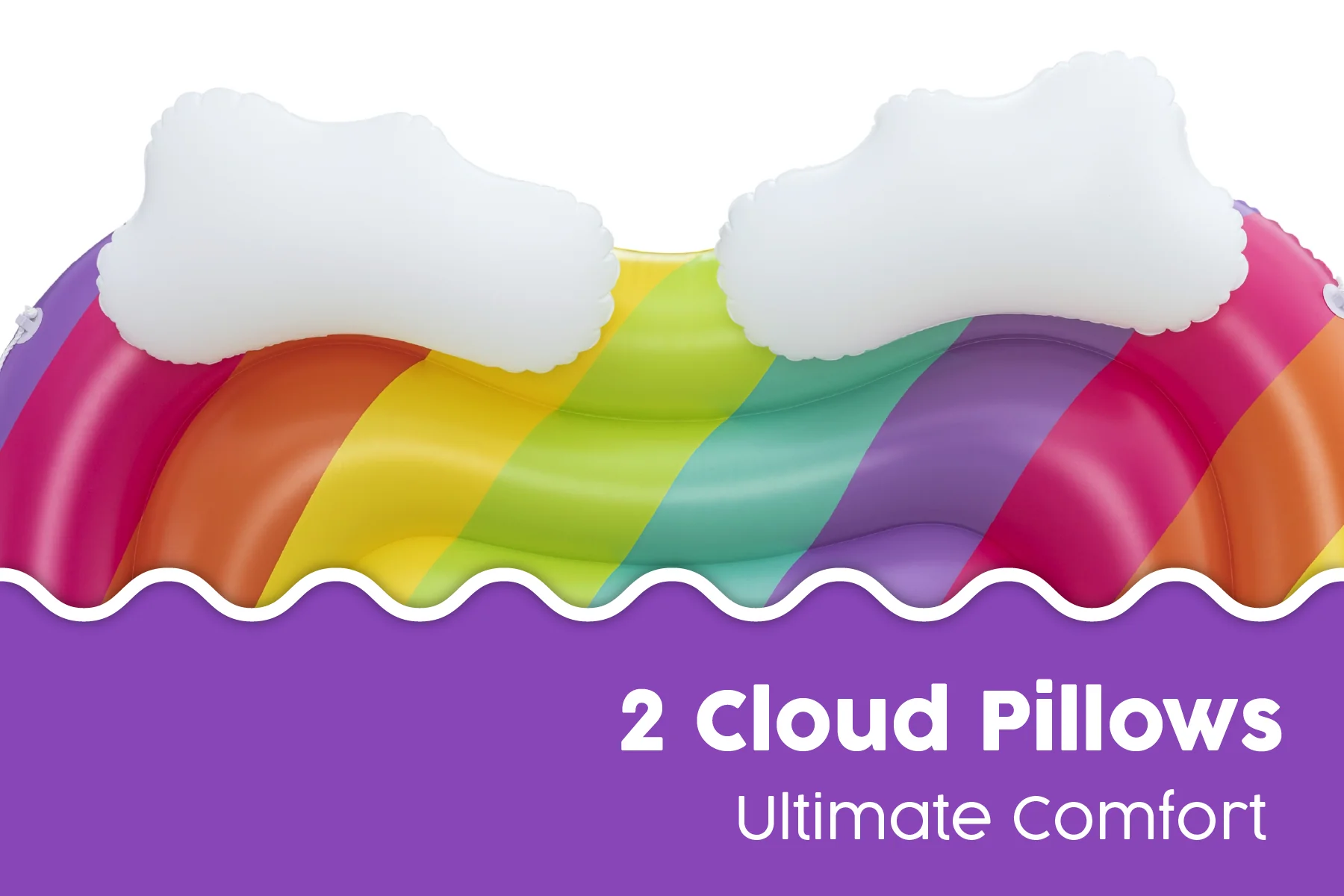 Inflatable Rainbow Dreams Pool Float - Image 6