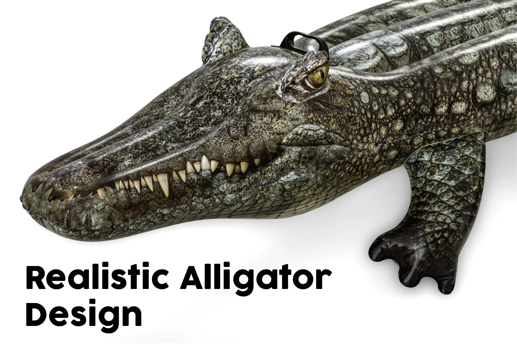 Inflatable Realistic Alligator Pool Float - Image 6