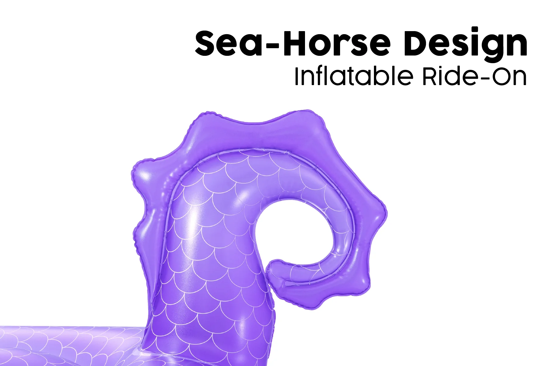 Inflatable Royal Seahorse Pool Float - Image 6