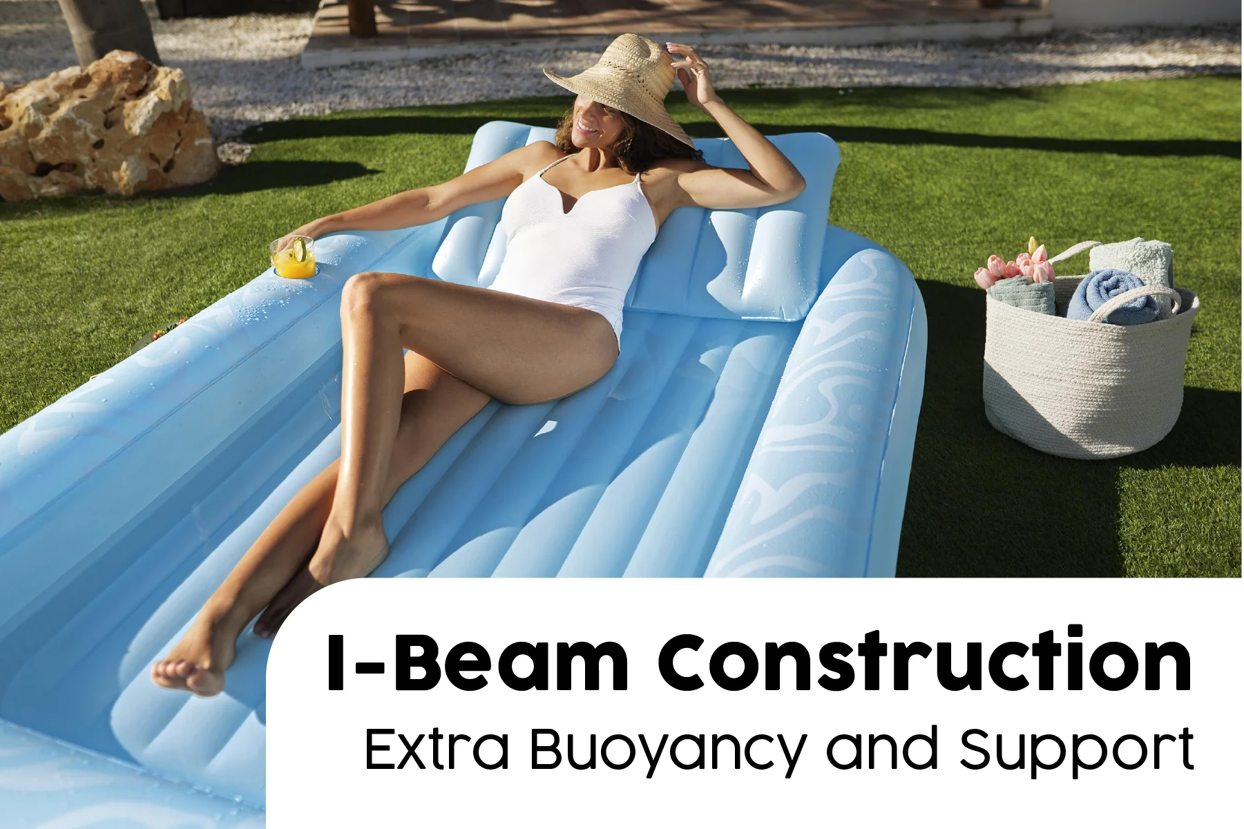 Inflatable Sun-Kissed Tanning Pool Lounge - Image 6