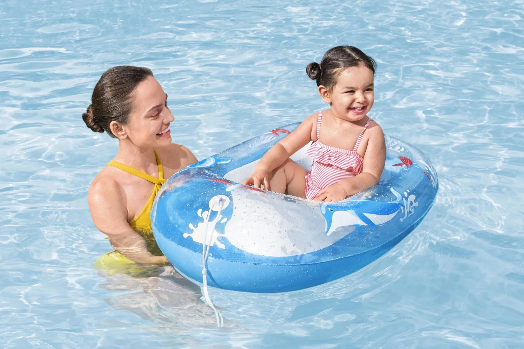 Kids Inflatable Dolphin Pool Boat - Image 4