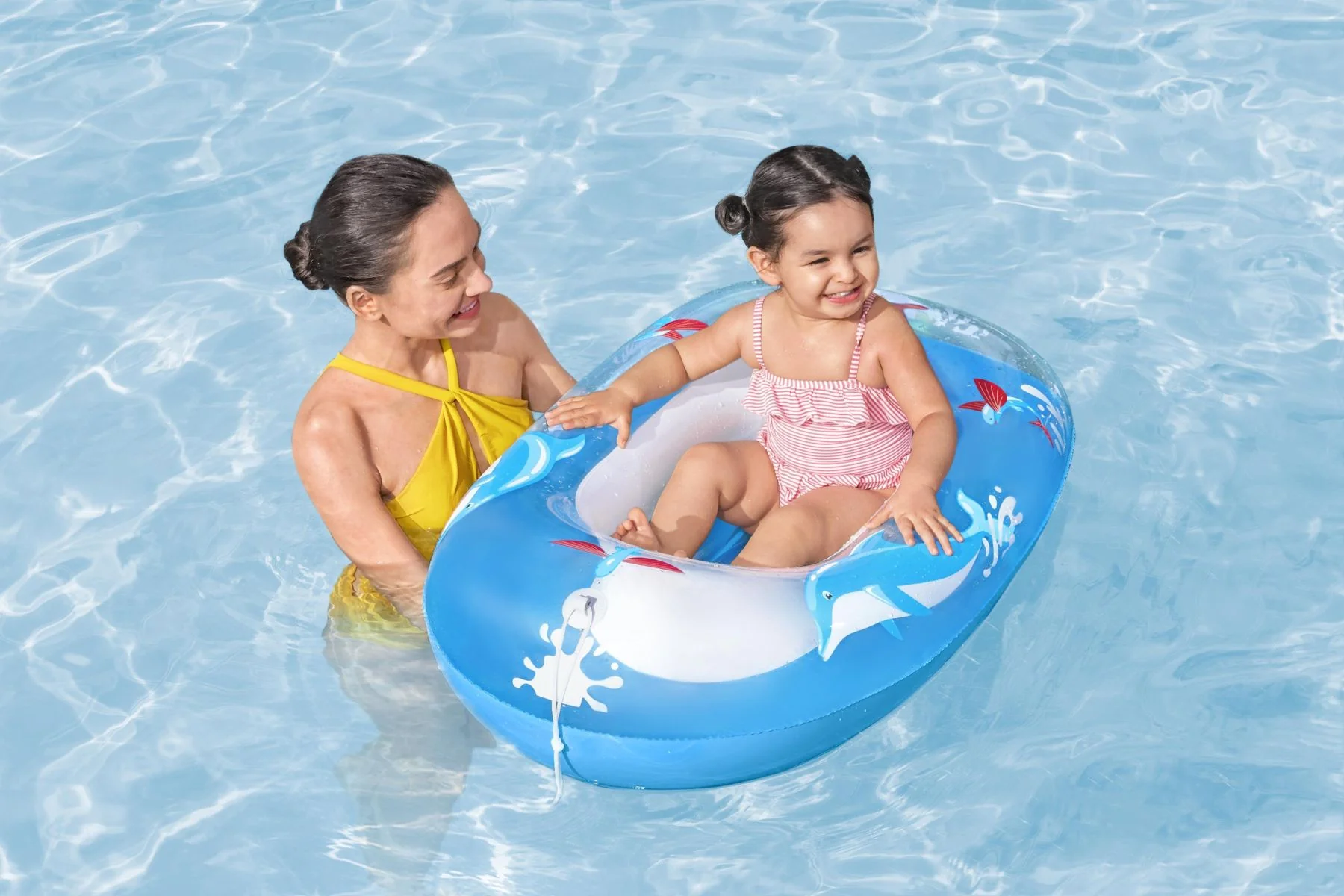 Kids Inflatable Dolphin Pool Boat - Image 5