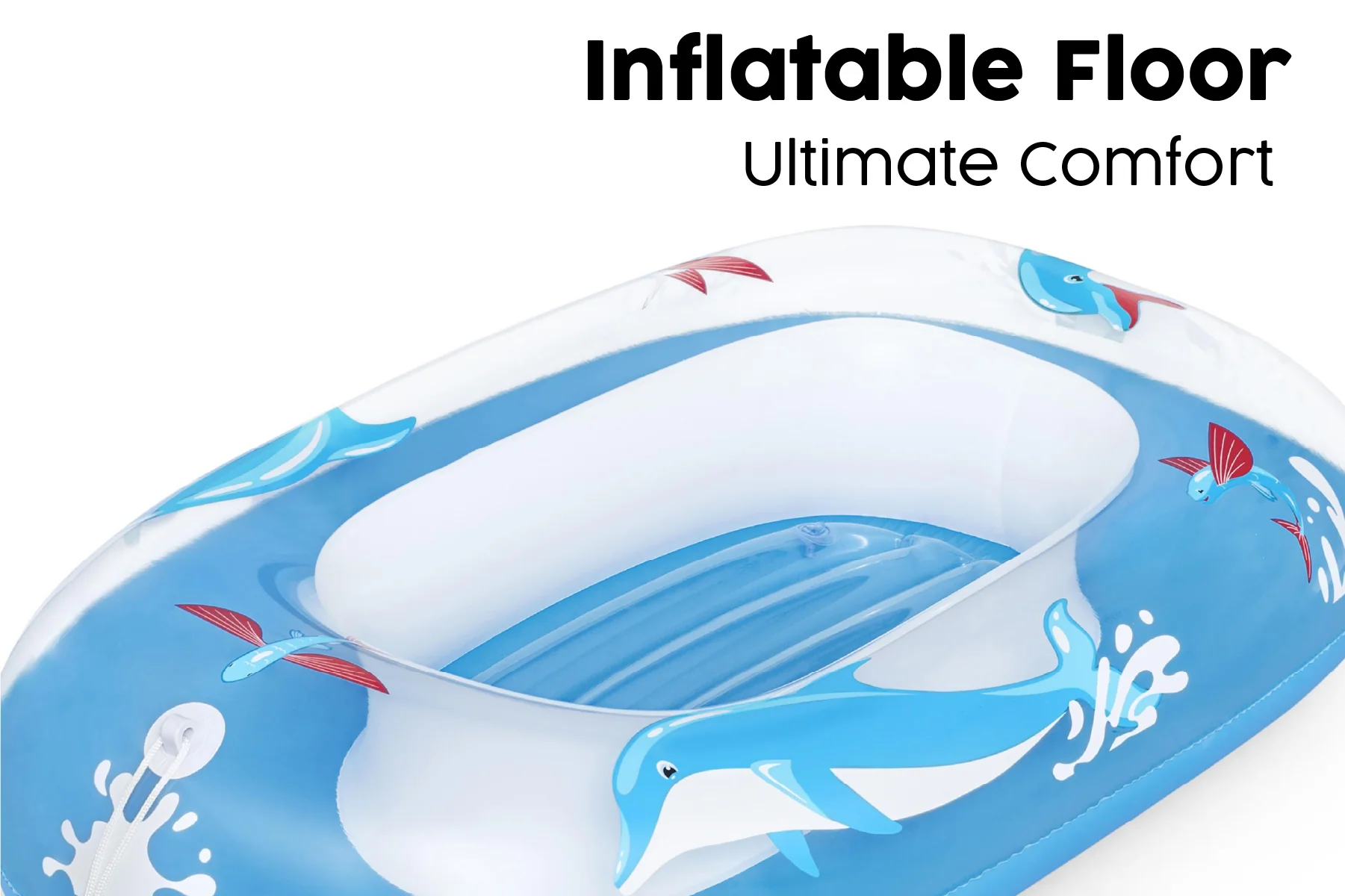 Kids Inflatable Dolphin Pool Boat - Image 6