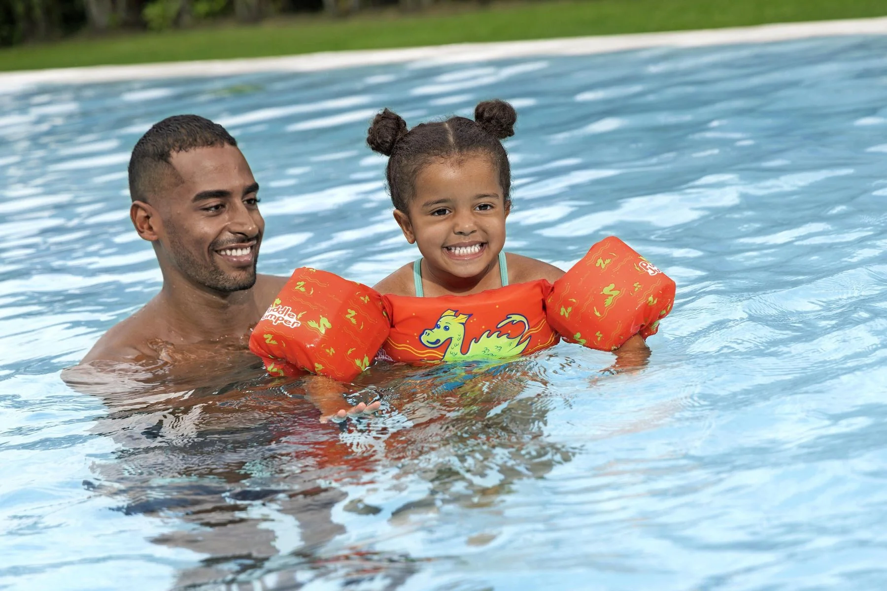 Kids Inflatable Swim Vest with Armbands – Monster - Image 4