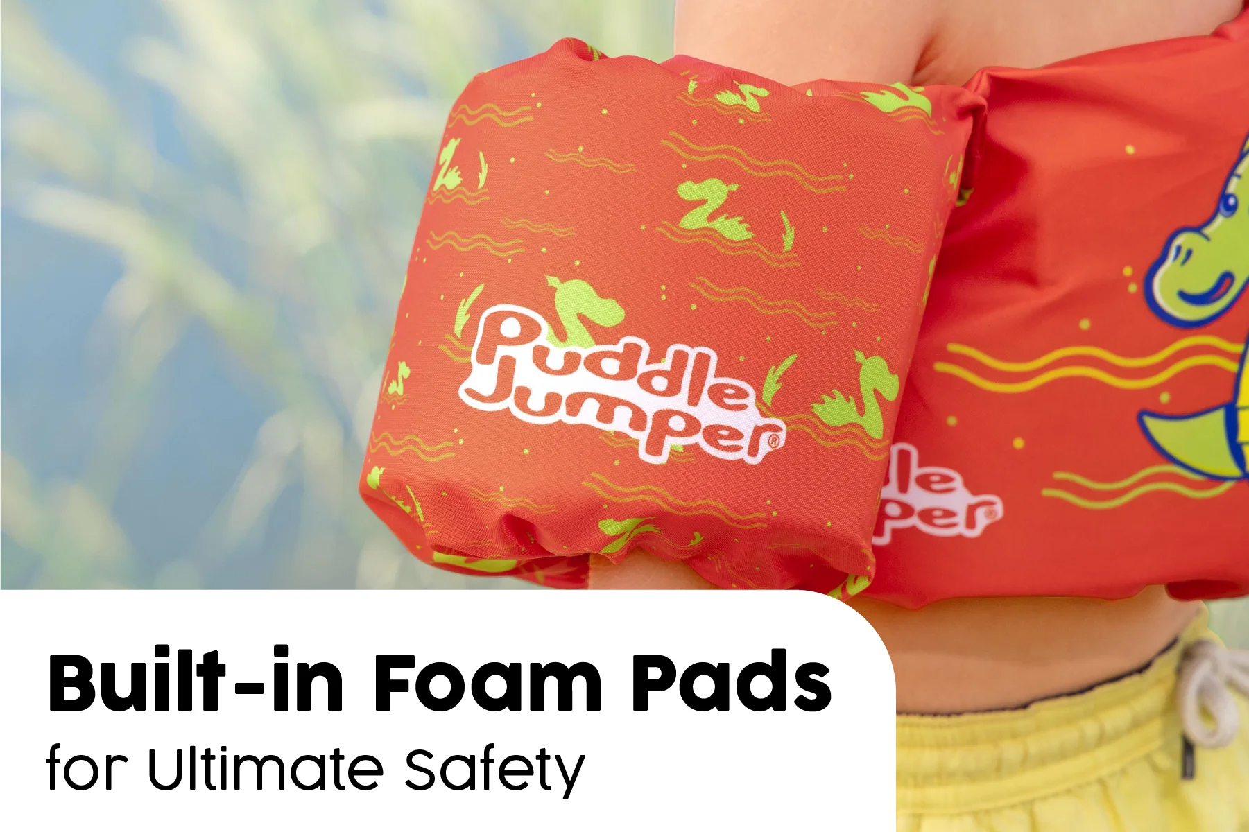 Kids Inflatable Swim Vest with Armbands – Monster - Image 5