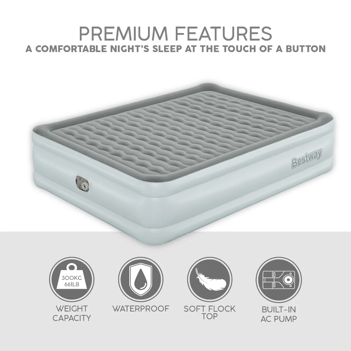 TriTech King Size Airbed with Built-in Pump - Image 8