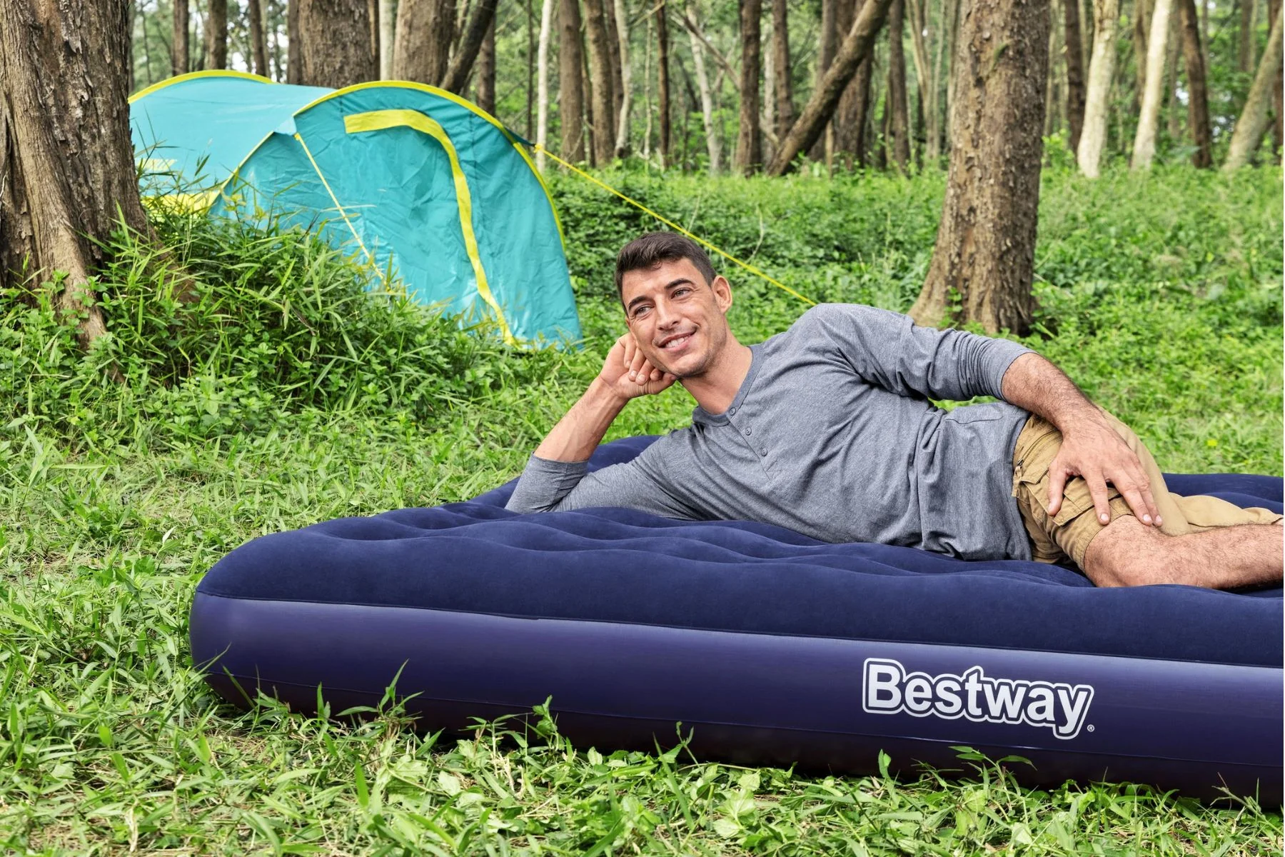 King Flocked Airbed Inflatable Air Mattress - Image 4