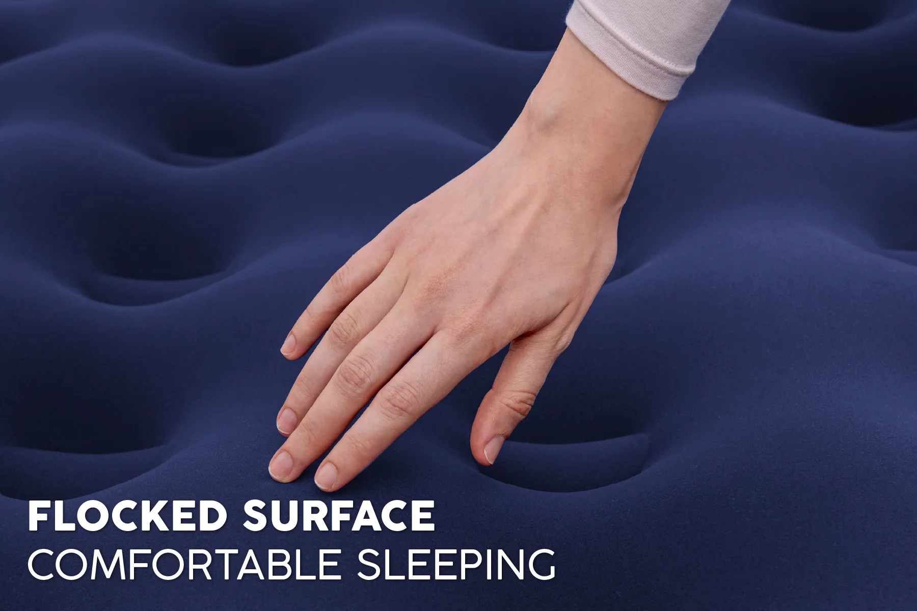 King Flocked Airbed Inflatable Air Mattress - Image 7