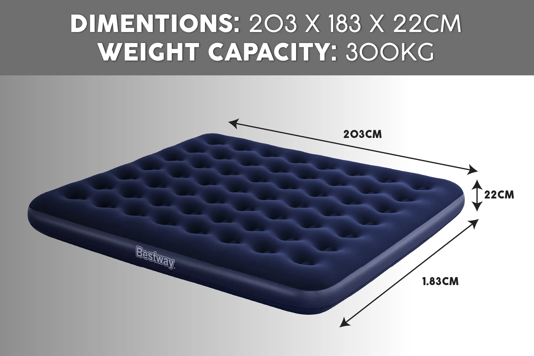 King Flocked Airbed Inflatable Air Mattress - Image 9