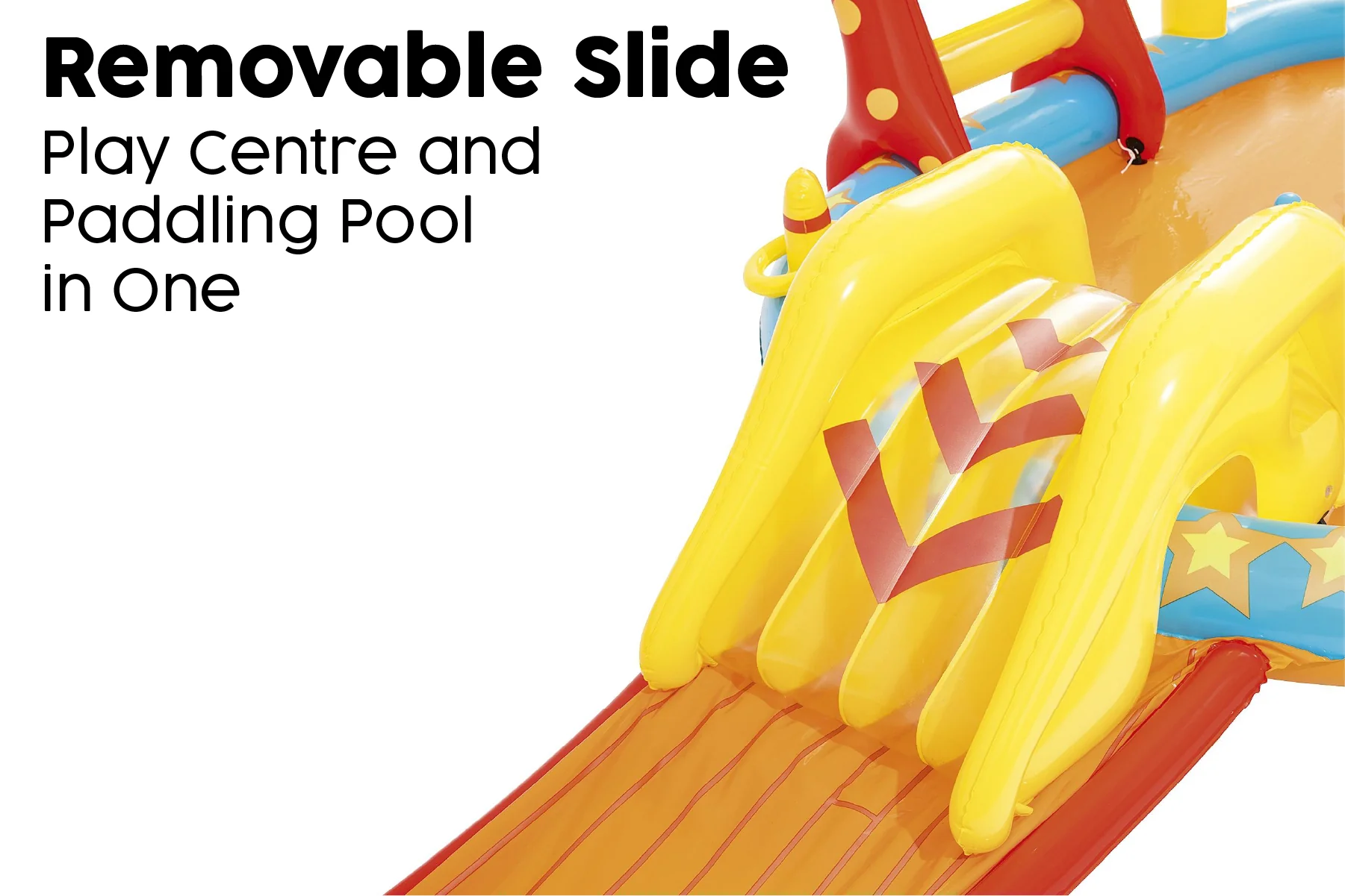 Kids Inflatable Lil' Champ Paddling Pool Water Play Centre, with Activities - Image 7