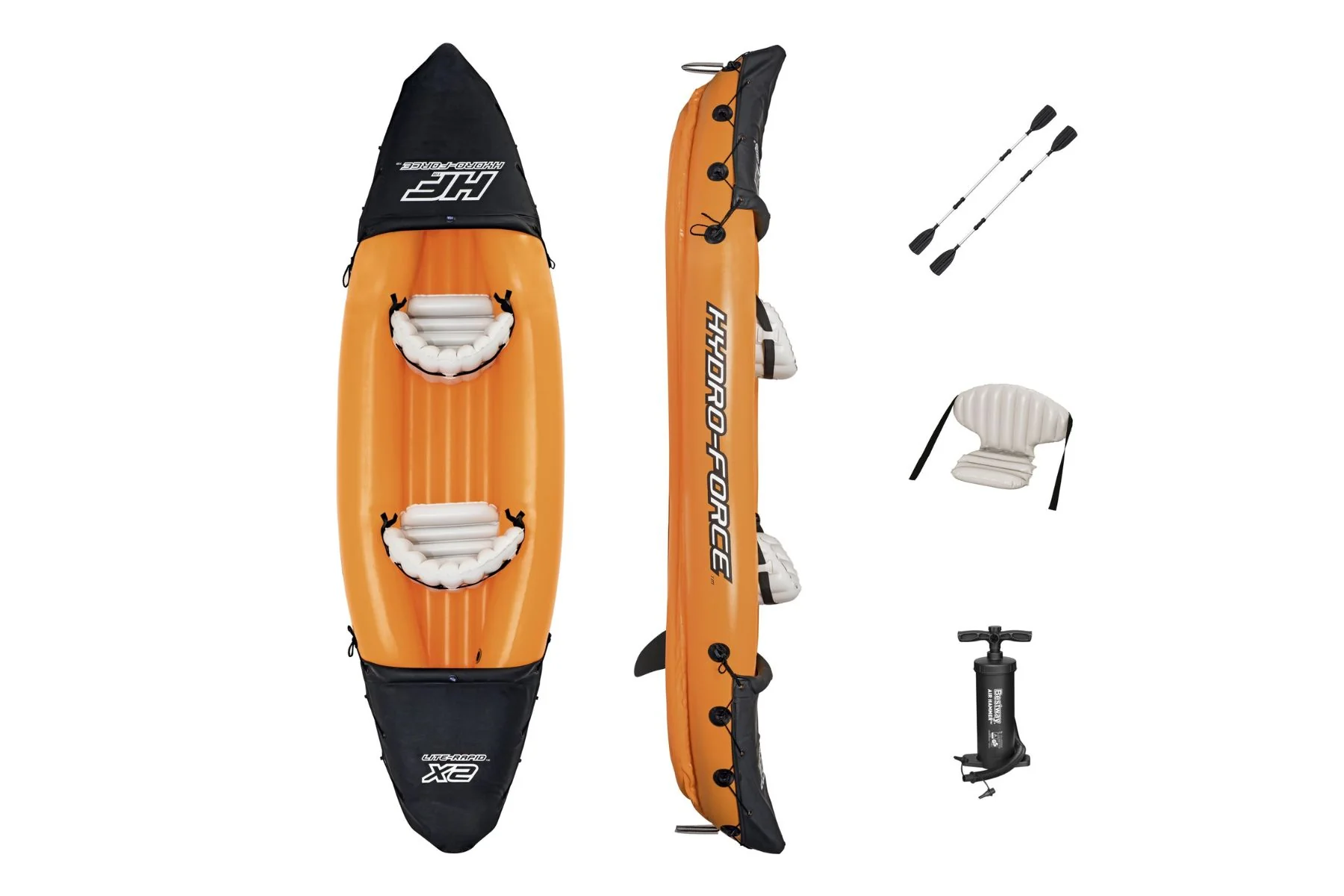 Hydro-Force 2 Person Inflatable Kayak Complete Set - Rapid - Image 3