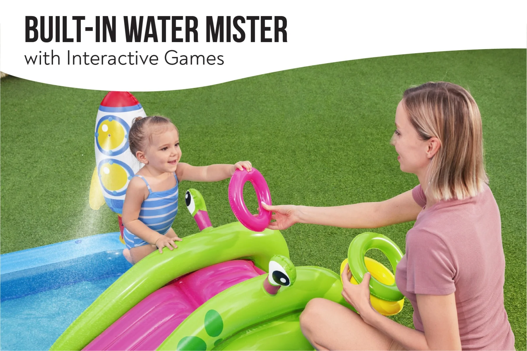 Little Astronaut Kids Inflatable Paddling Pool Play Center - Image 5