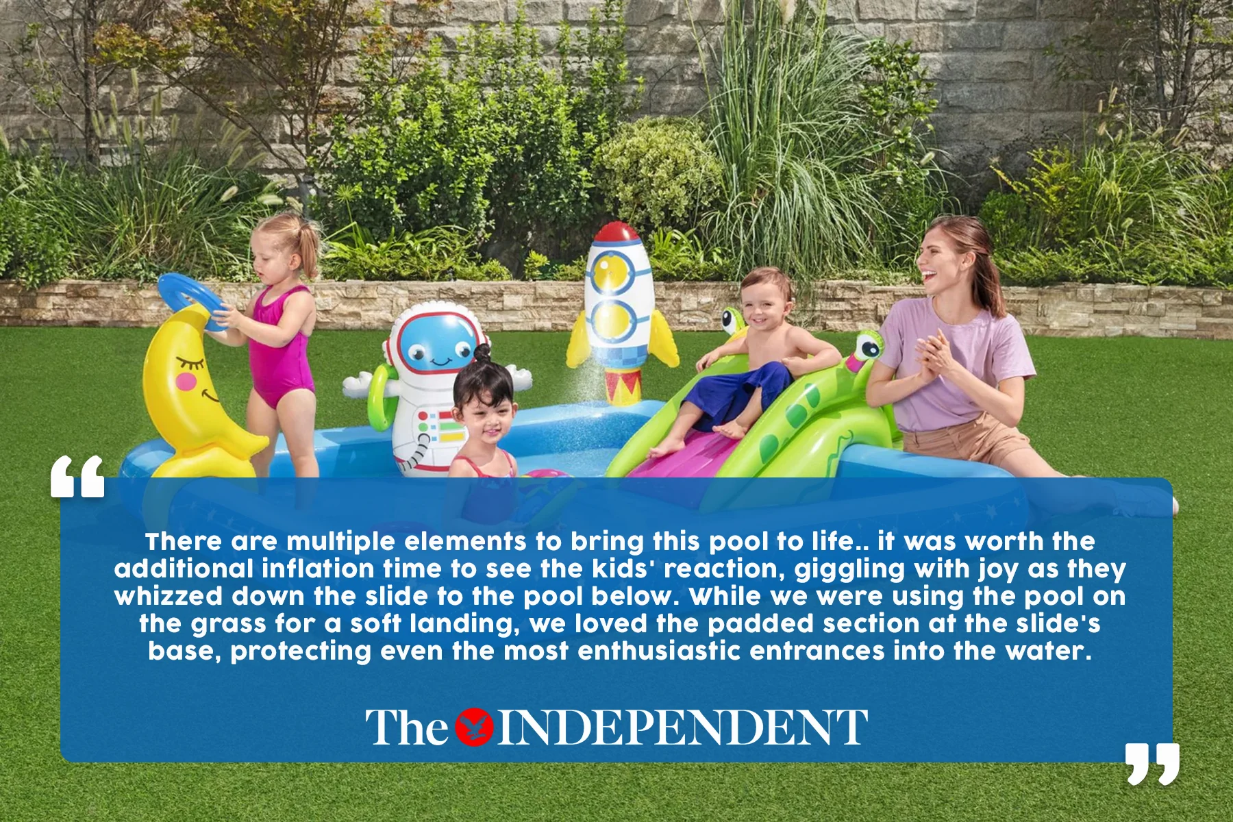 Little Astronaut Kids Inflatable Paddling Pool Play Center - Image 7