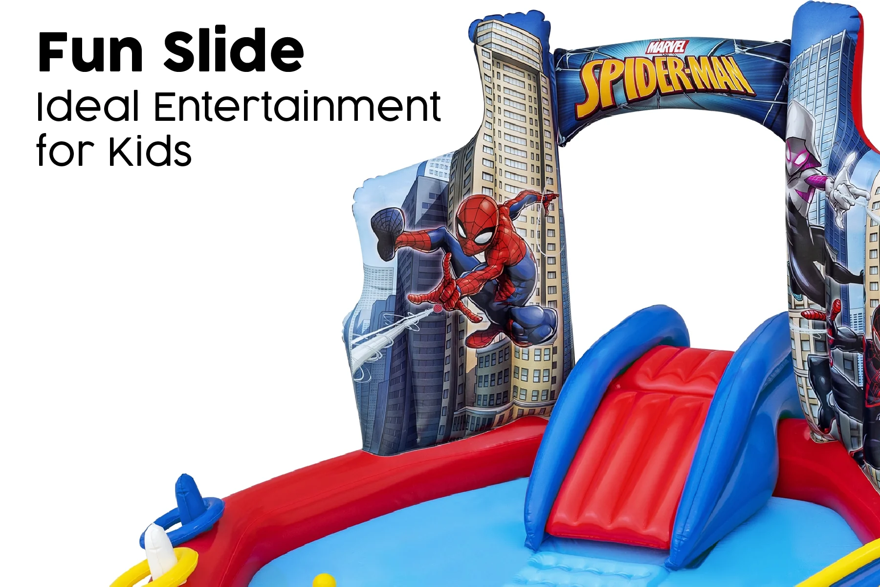 Marvel Spiderman Inflatable Paddling Pool with Play Centre - Image 6