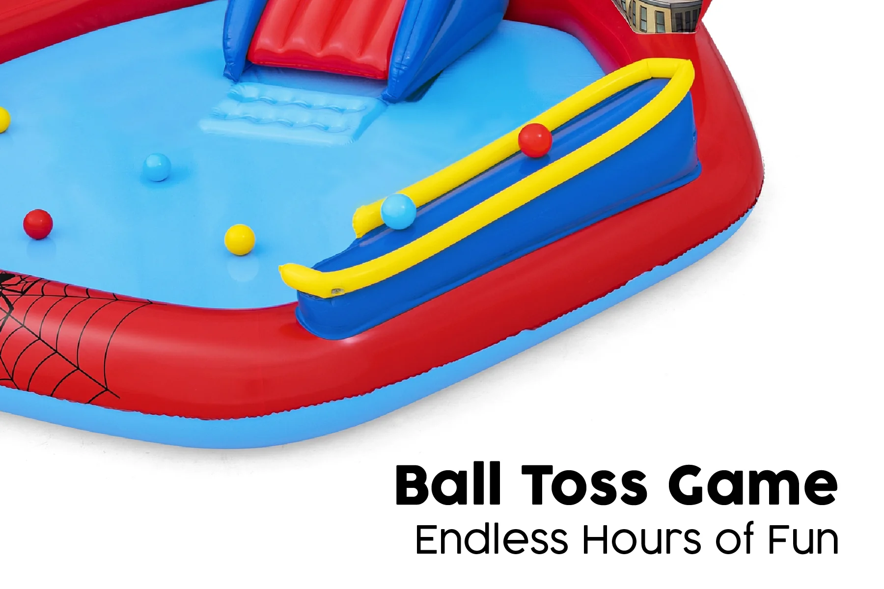 Marvel Spiderman Inflatable Paddling Pool with Play Centre - Image 8