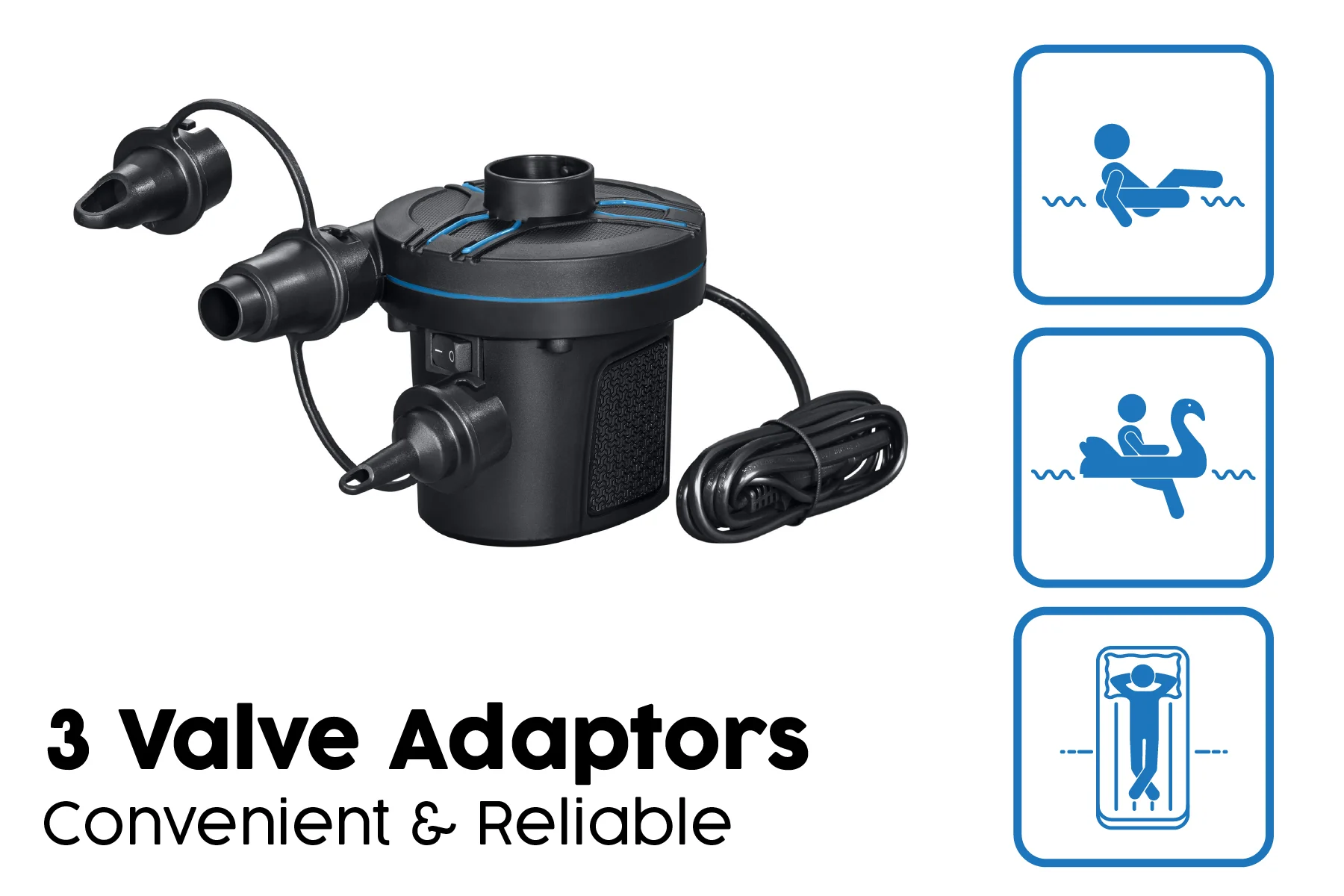 Powertouch AC Electric 3 Nozzle Air Pump - Image 6