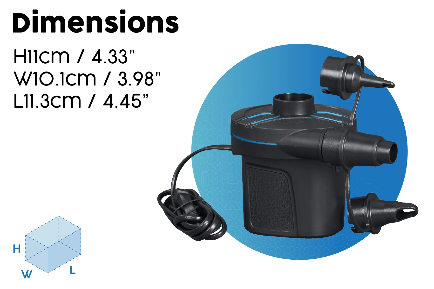 Powertouch AC Electric 3 Nozzle Air Pump - Image 8