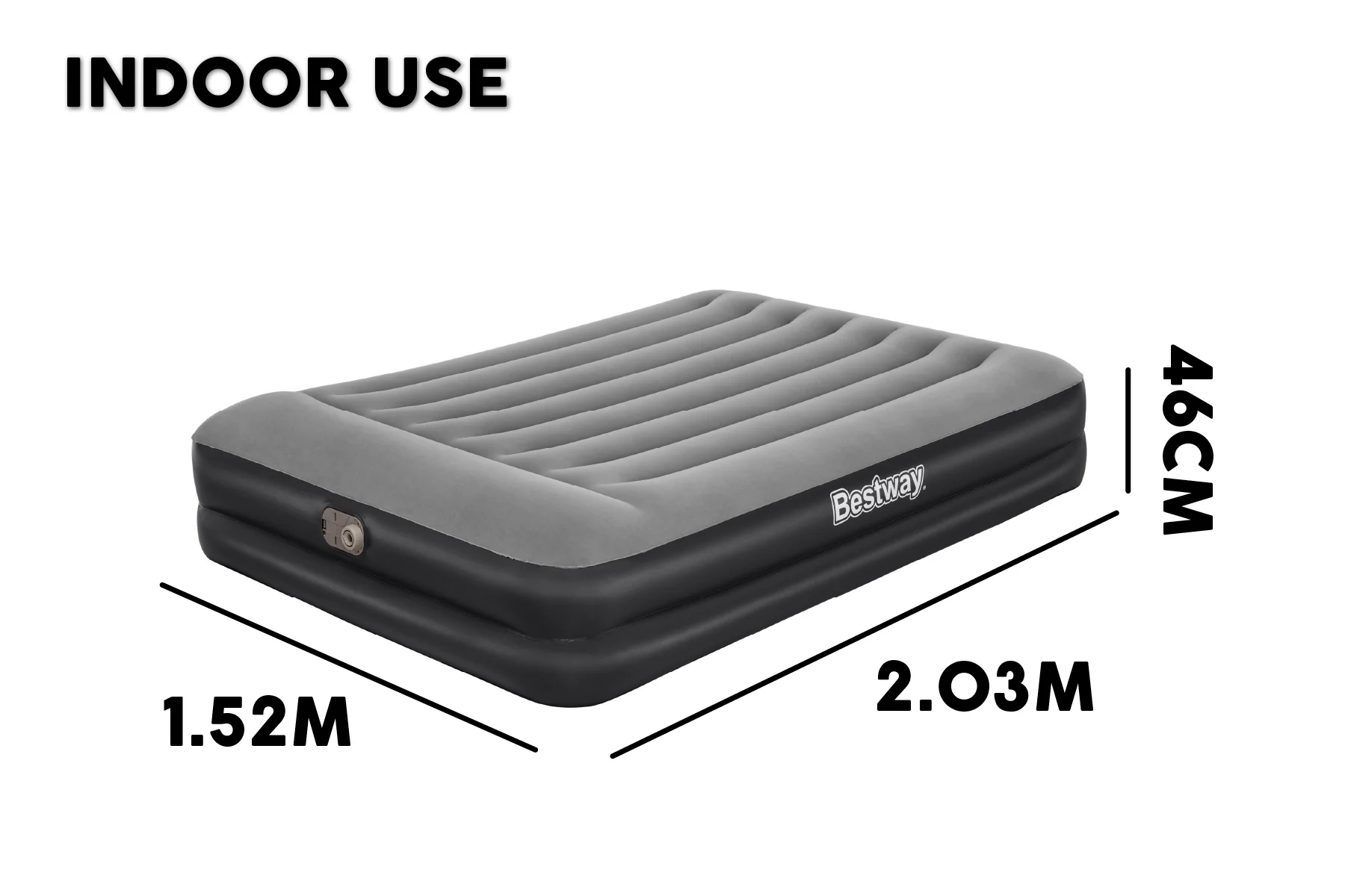 Queen Premium Airbed with Built-in Pump - Image 9