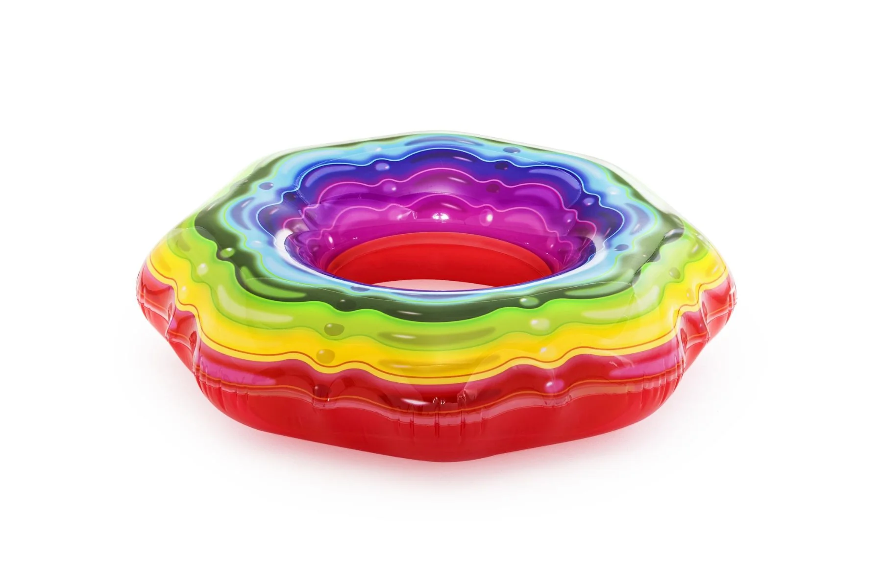 Inflatable Rainbow Ribbon Swim Ring Pool Float - Image 8