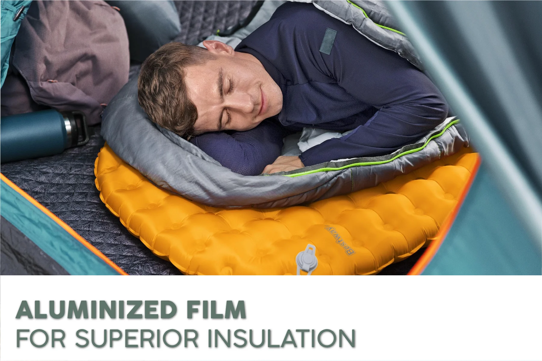 RidgeLite Ultra-Light Insulated Cold Weather Sleeping Pad - Large - Image 5