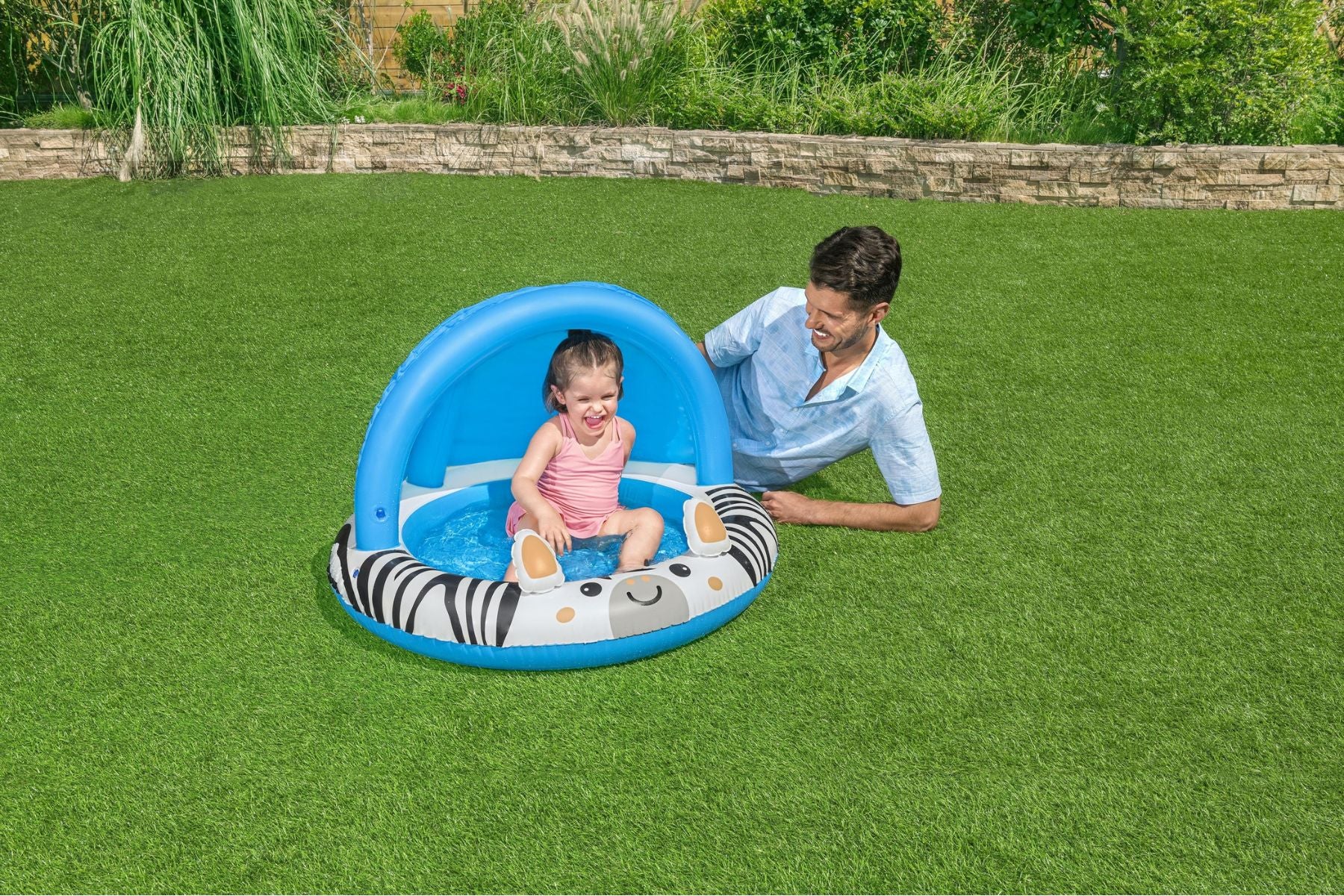 Safari Sun Shaded Inflatable Paddling Pool - Image 4