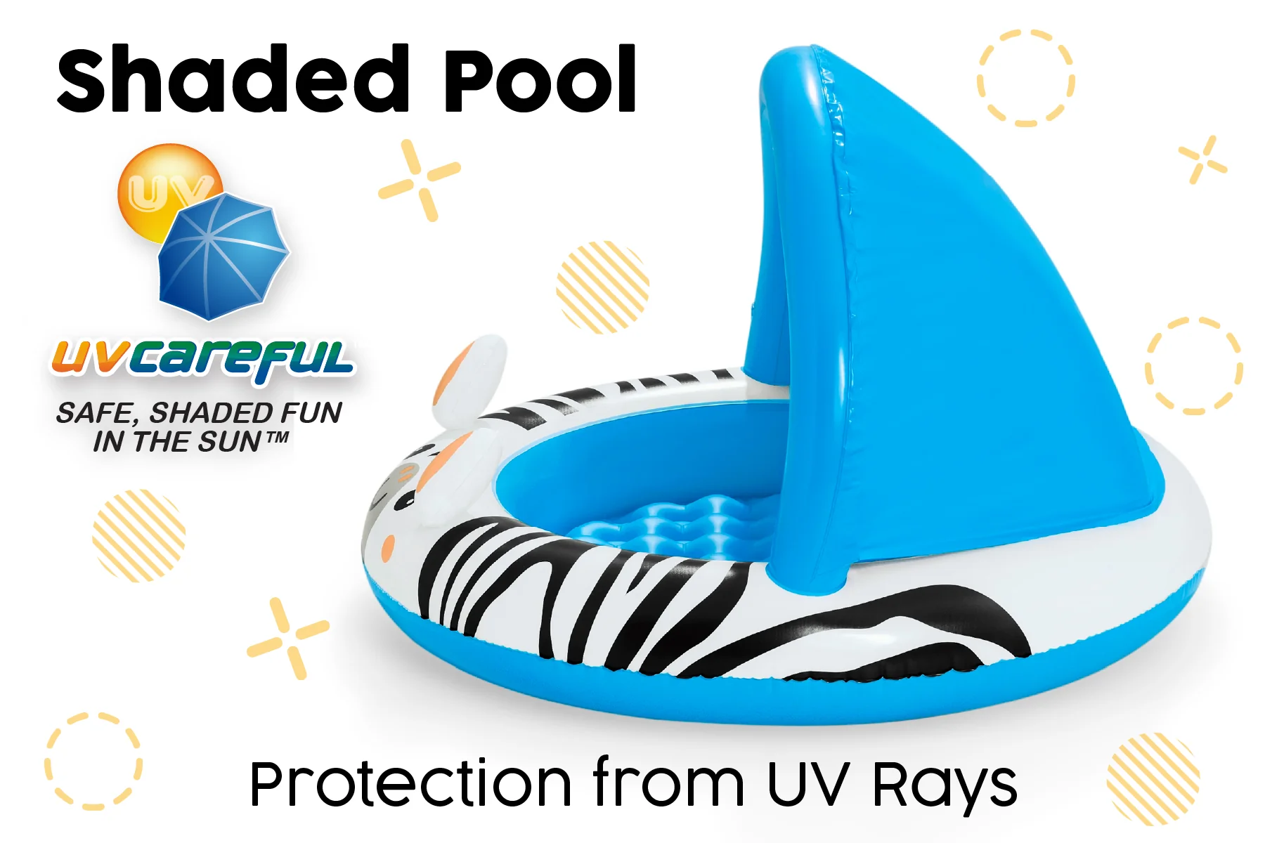 Safari Sun Shaded Inflatable Paddling Pool - Image 6