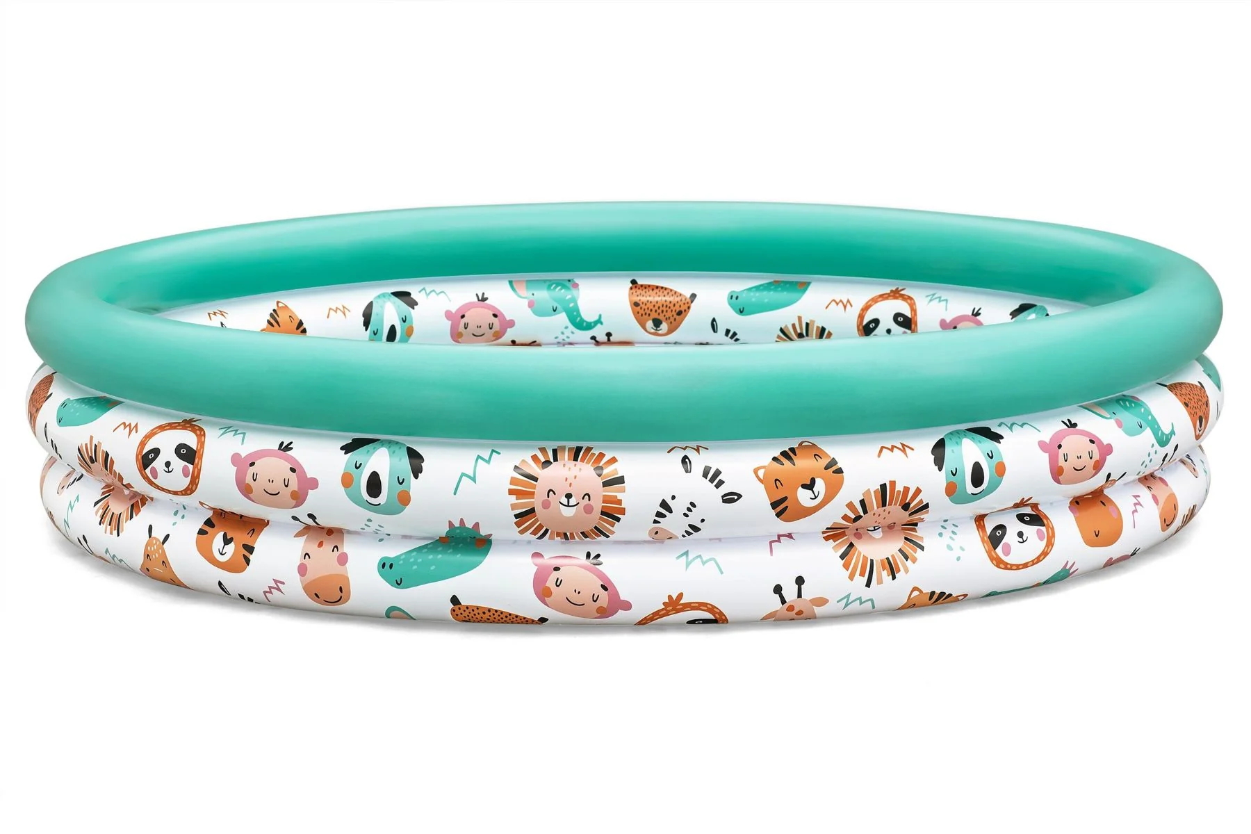 48" Safari Themed Kids Inflatable Paddling Pool - Image 3