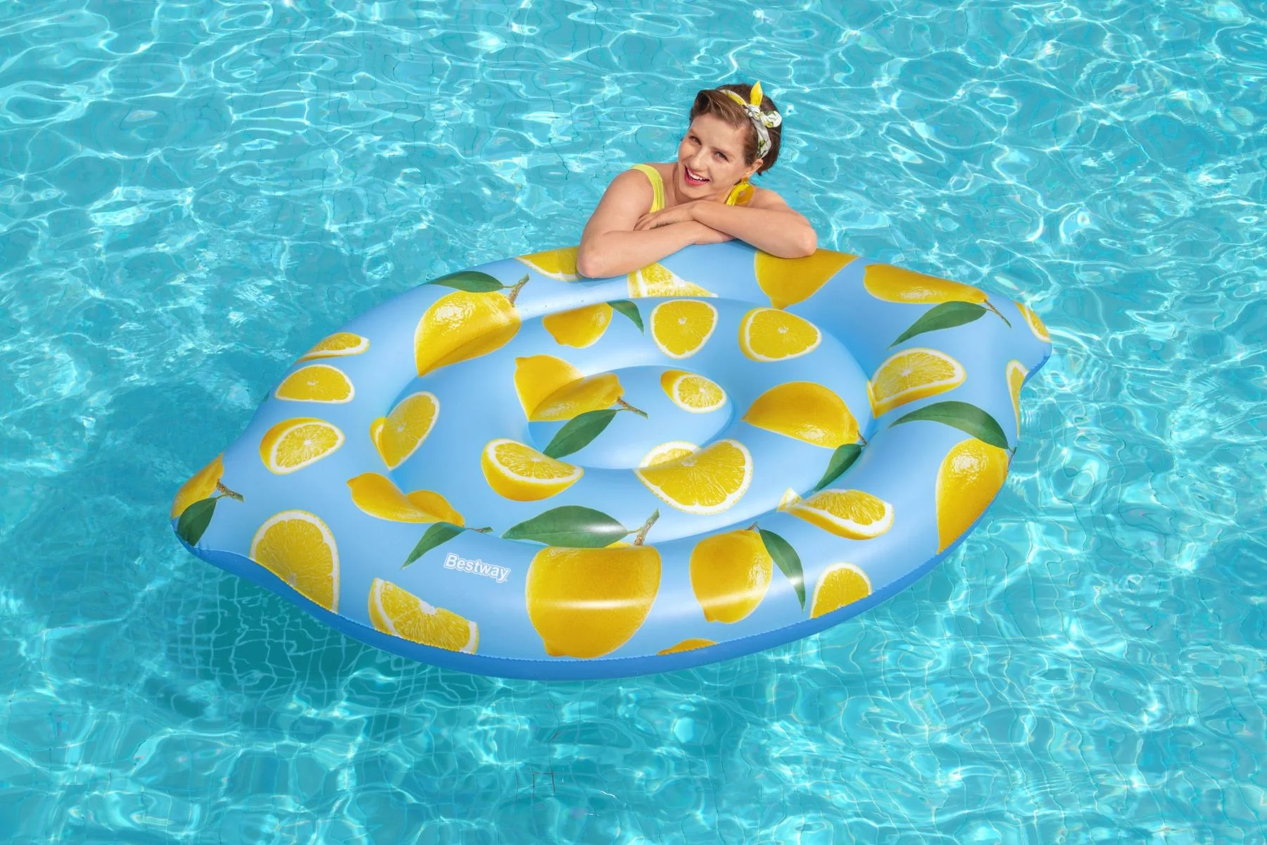 Inflatable Lemon Scented Pool Float - Image 6