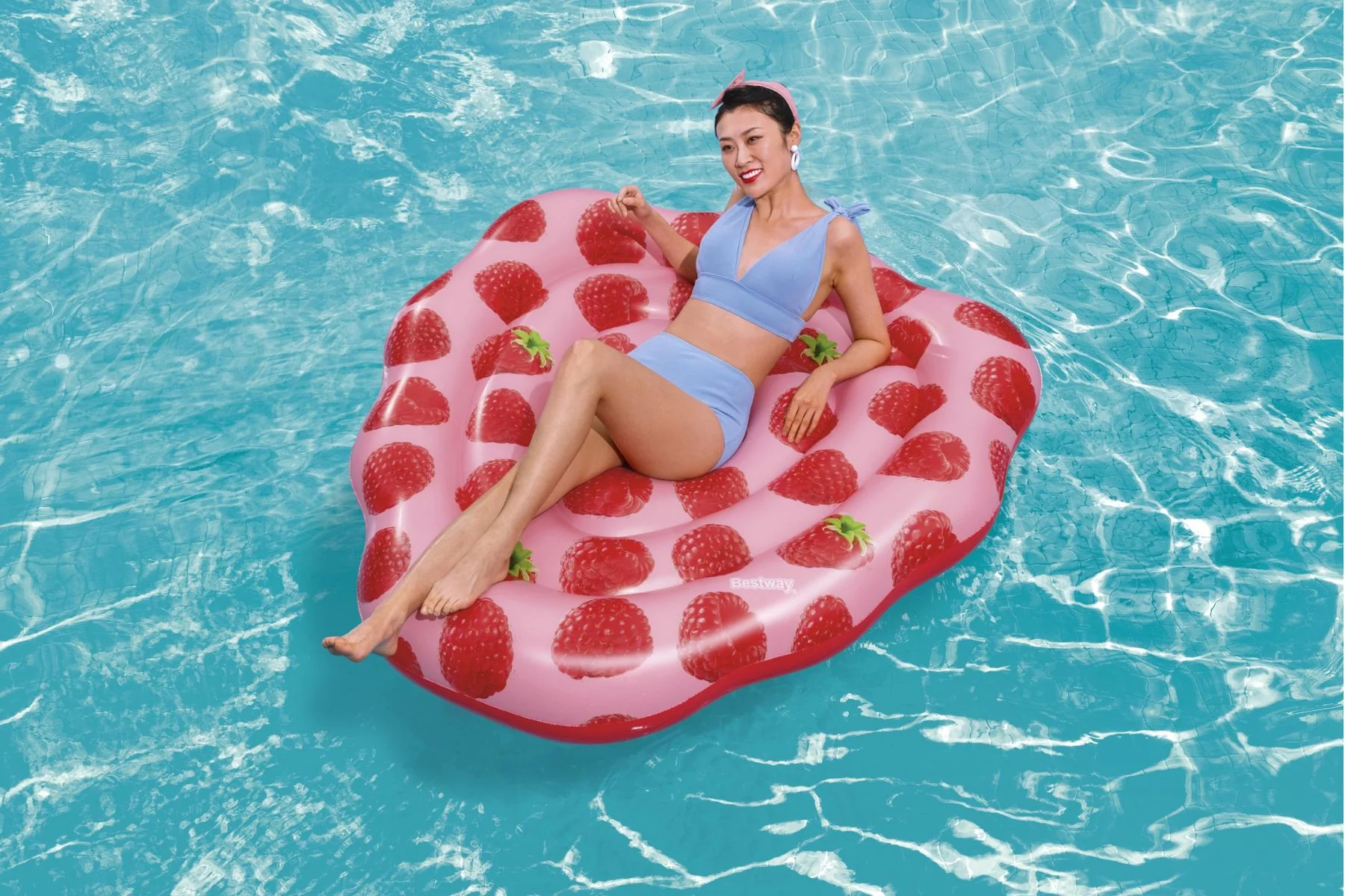 Inflatable Raspberry Scented Pool Float - Image 4