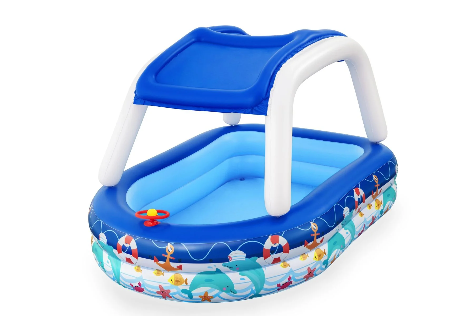 Sea Captain Kids Inflatable Paddling Pool Play Center - Image 3