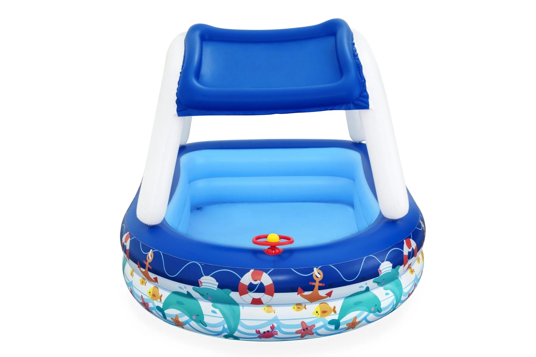 Sea Captain Kids Inflatable Paddling Pool Play Center - Image 8