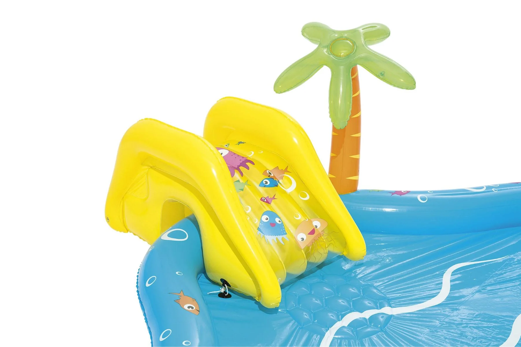 Kids Inflatable Sea Life Paddling Pool Water Play Centre, with Activities - Image 6