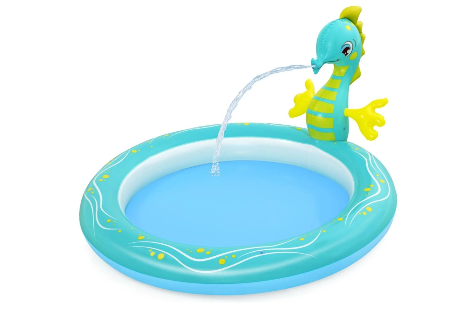 Seahorse Sprinkler Kids Inflatable Paddling Pool - Image 3