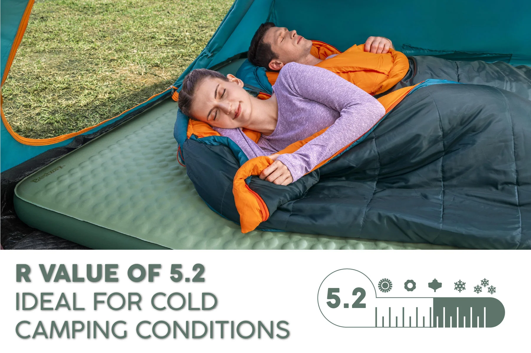 Comfortrek Luxe Elite Self-inflating Queen Sleeping Pad - Image 5