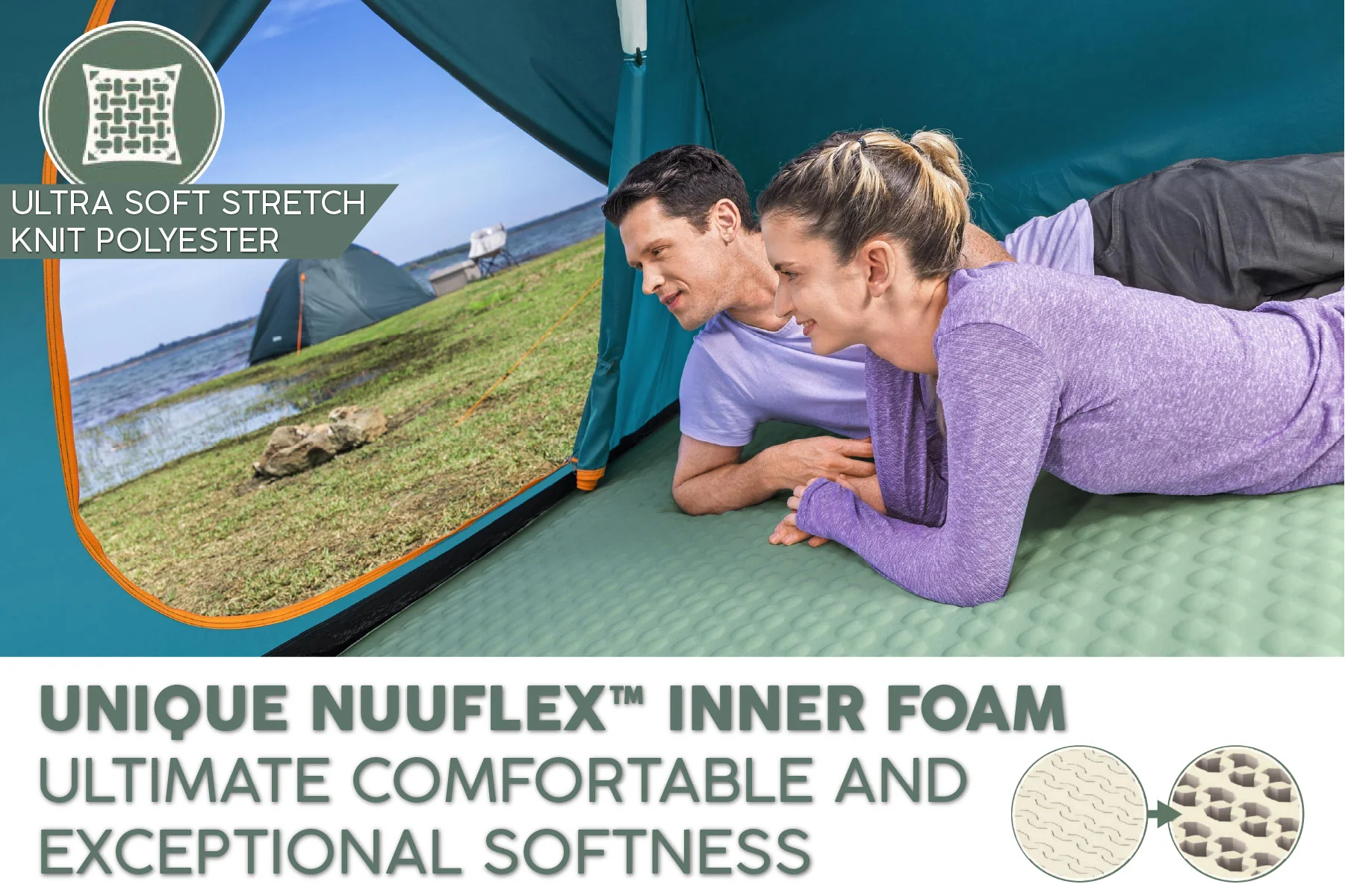 Comfortrek Luxe Elite Self-inflating Queen Sleeping Pad - Image 6
