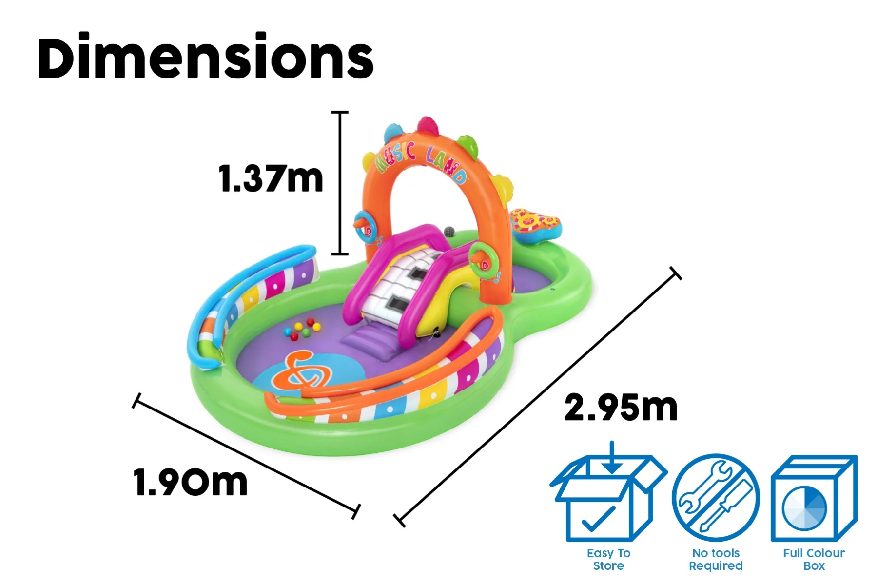 Sing 'N' Splash Paddling Pool with Play Center - Image 10
