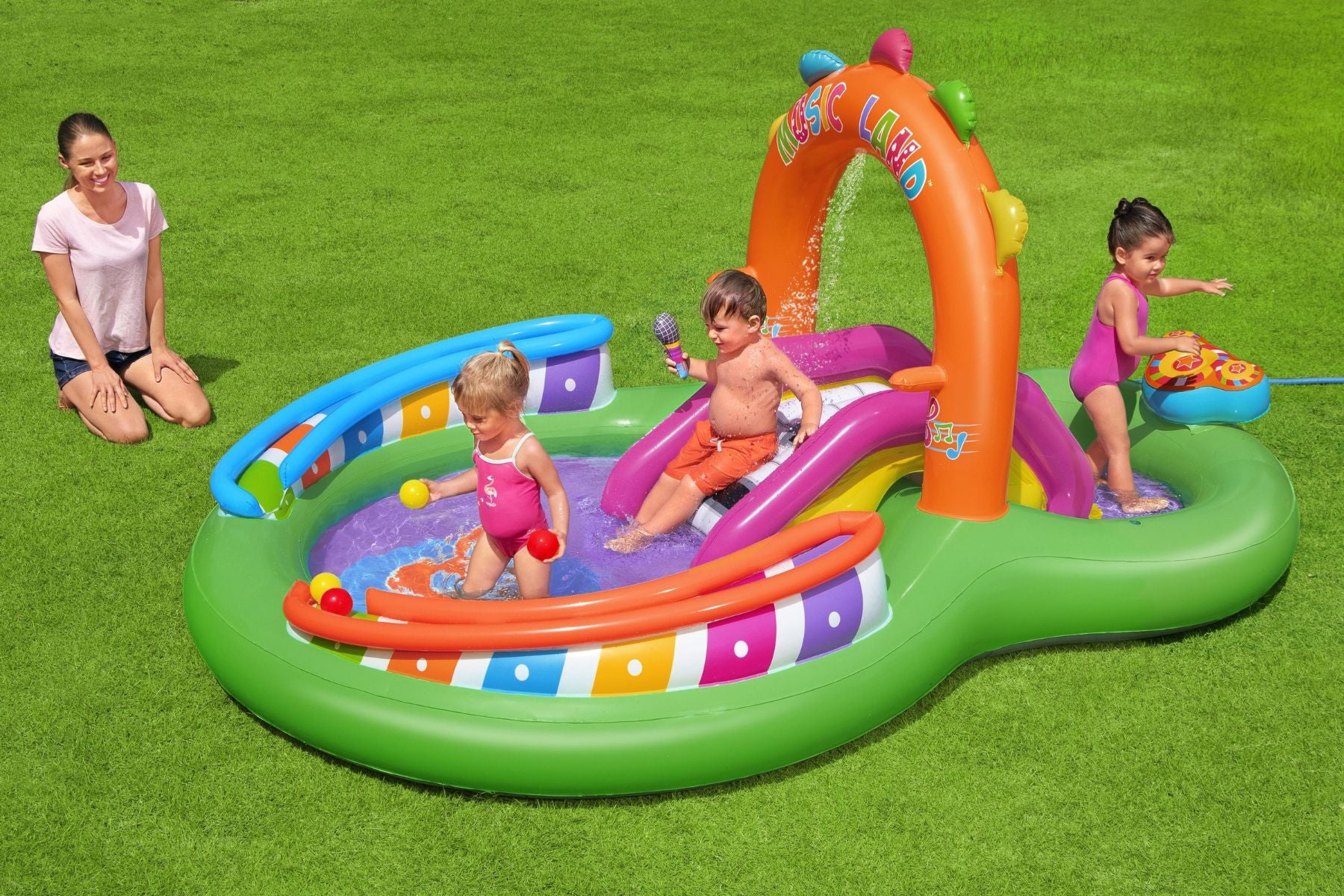 Sing 'N' Splash Paddling Pool with Play Center - Image 4