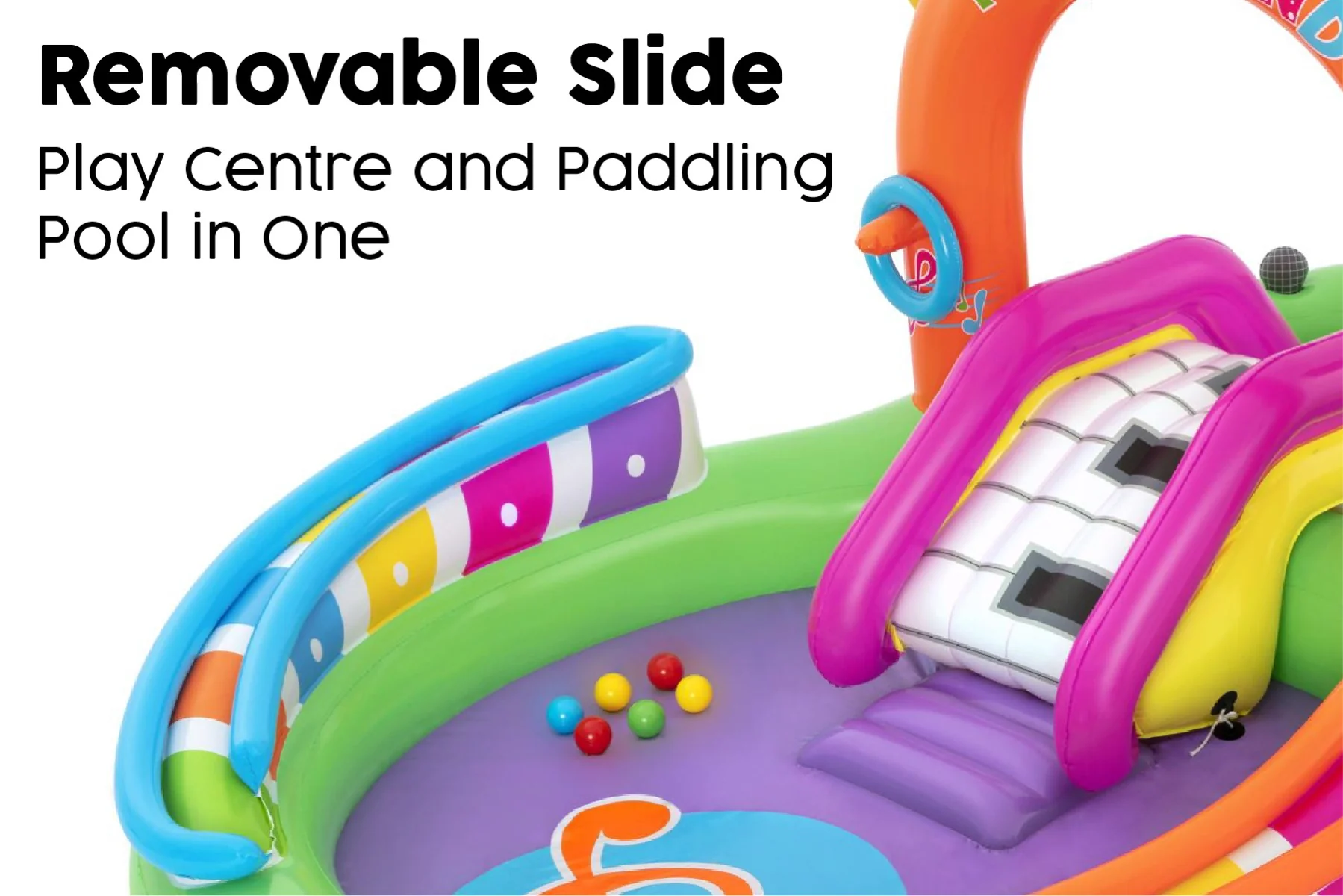 Sing 'N' Splash Paddling Pool with Play Center - Image 8