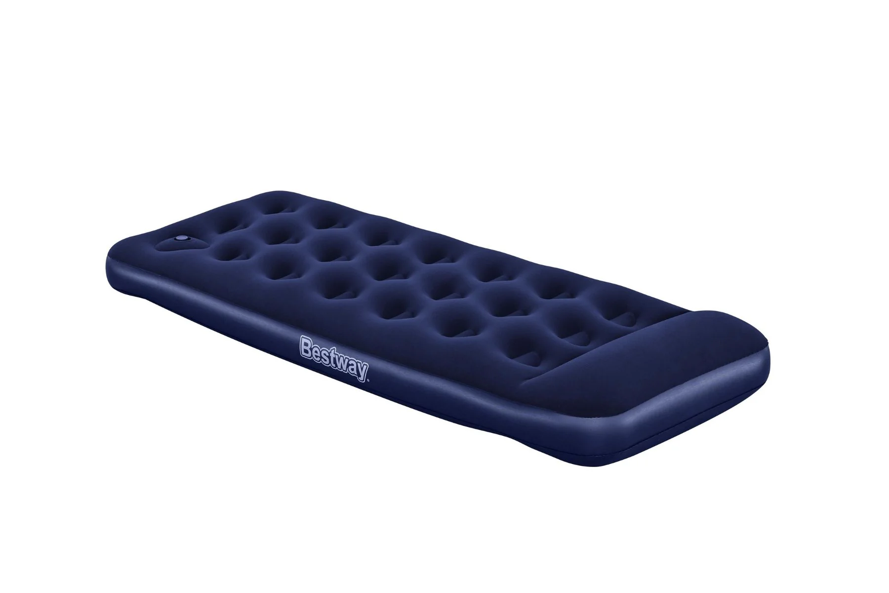 Single Flocked Airbed with Built-In Pillow - Image 3