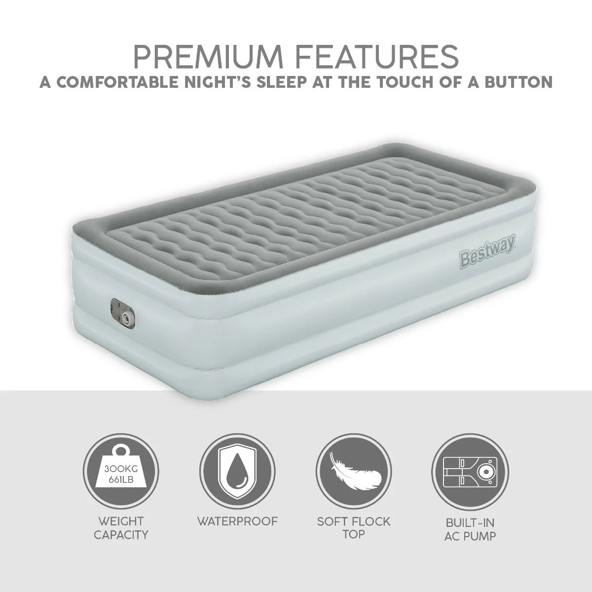 TriTech Single Size Airbed With Built In Pump - Image 10