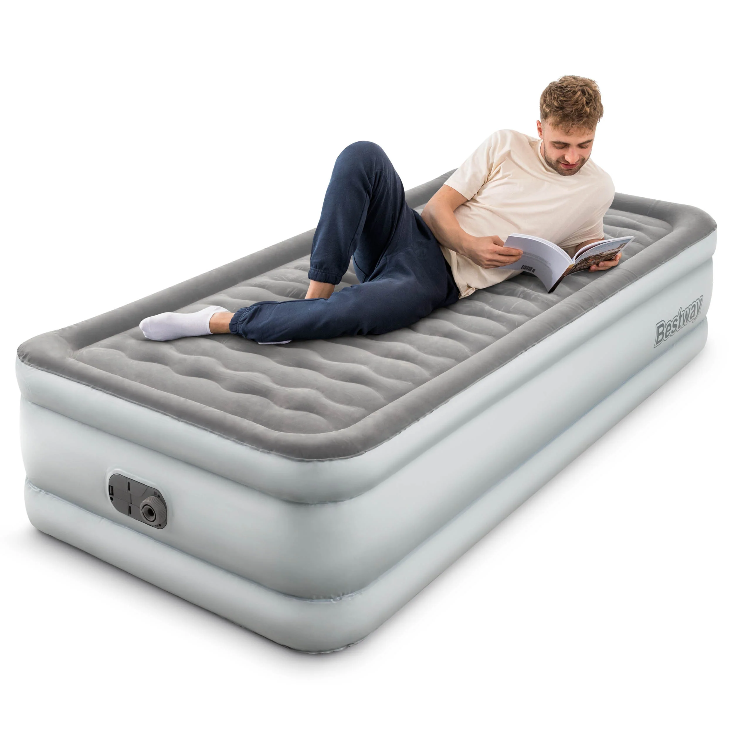 TriTech Single Size Airbed With Built In Pump - Image 3