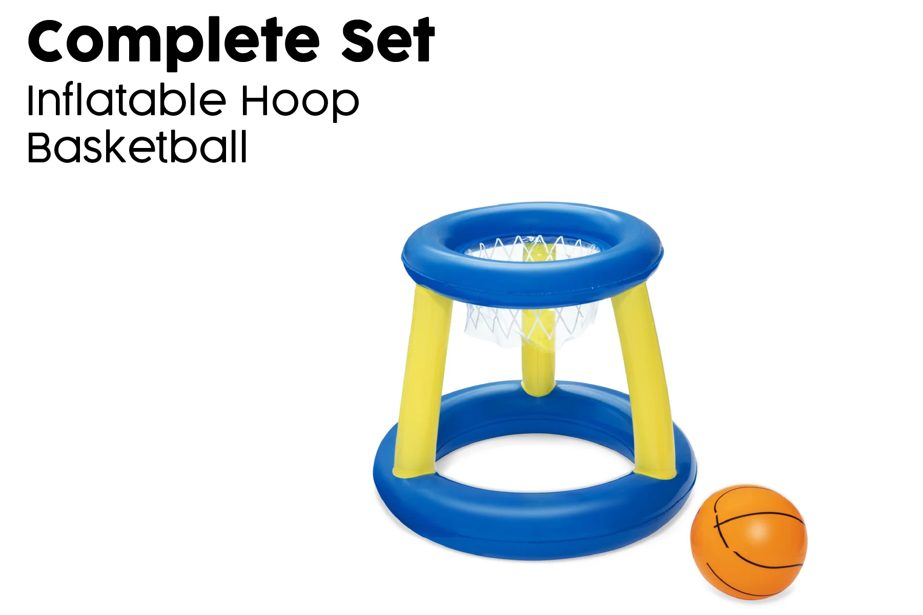Inflatable Splash 'N Hoop Floating Basketball Pool Game Set - Image 9