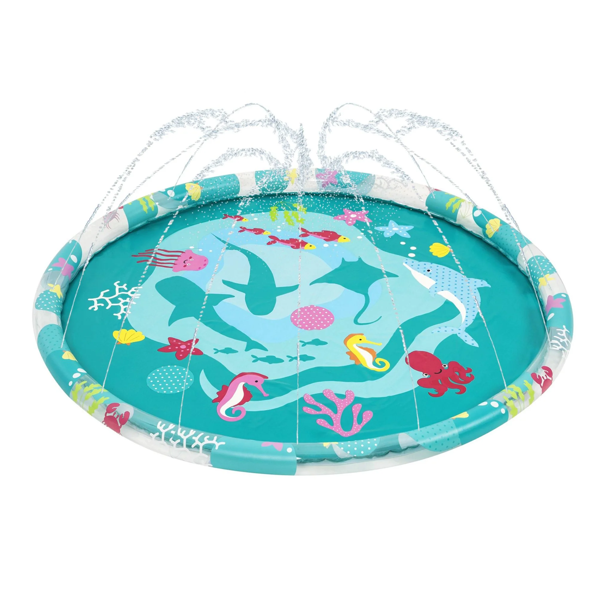 Sprinkler Splash Pad, Kids Water Mat - Image 3