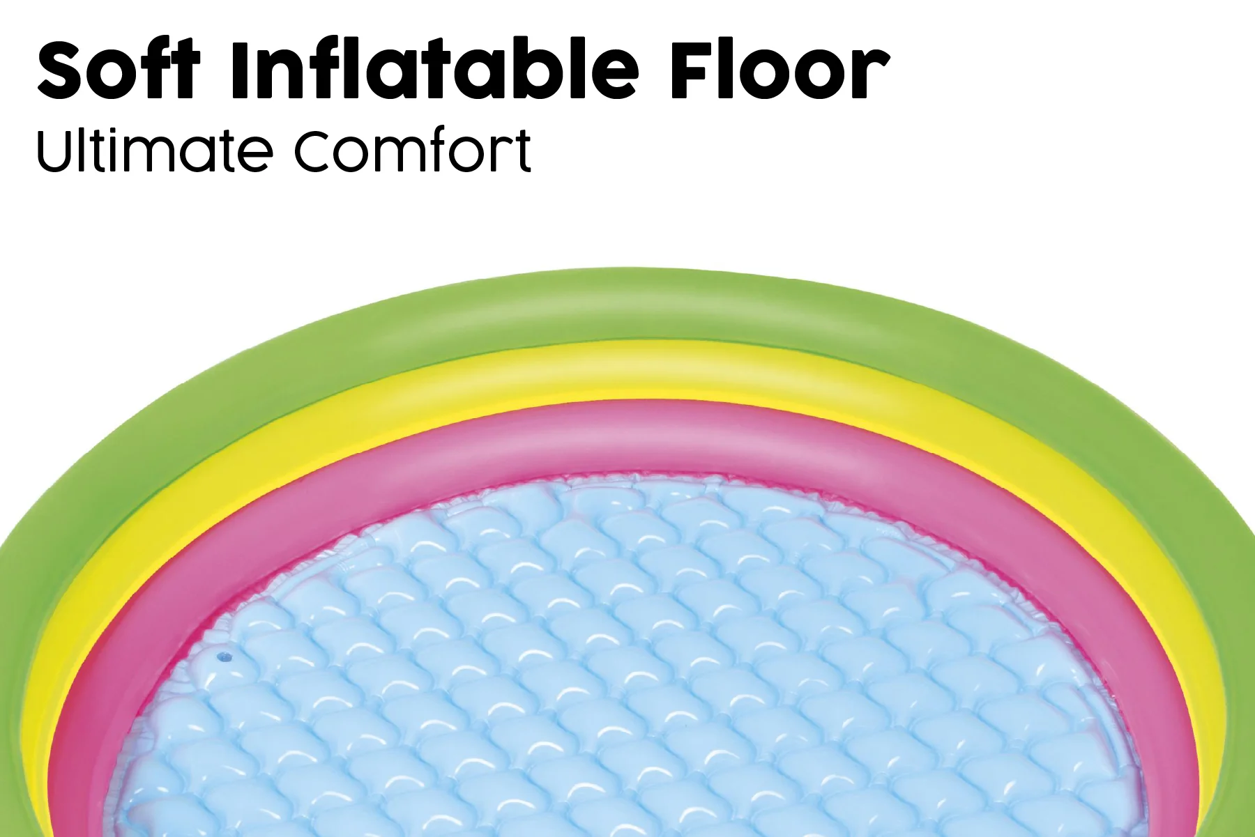 3-Ring Colourful Kids Inflatable Paddling Pool - Image 6
