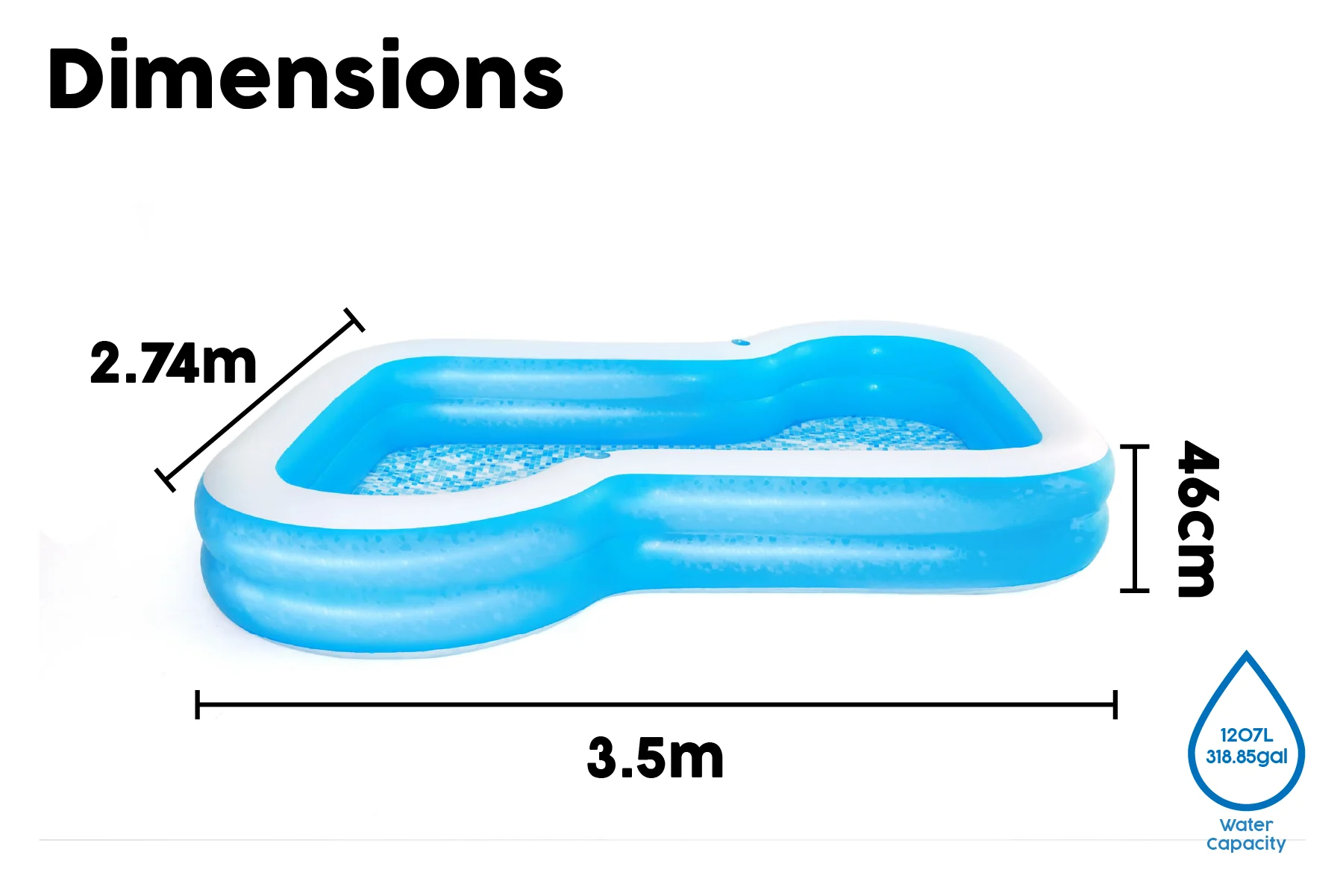 Family Sunsational Inflatable Swimming Pool - Image 9